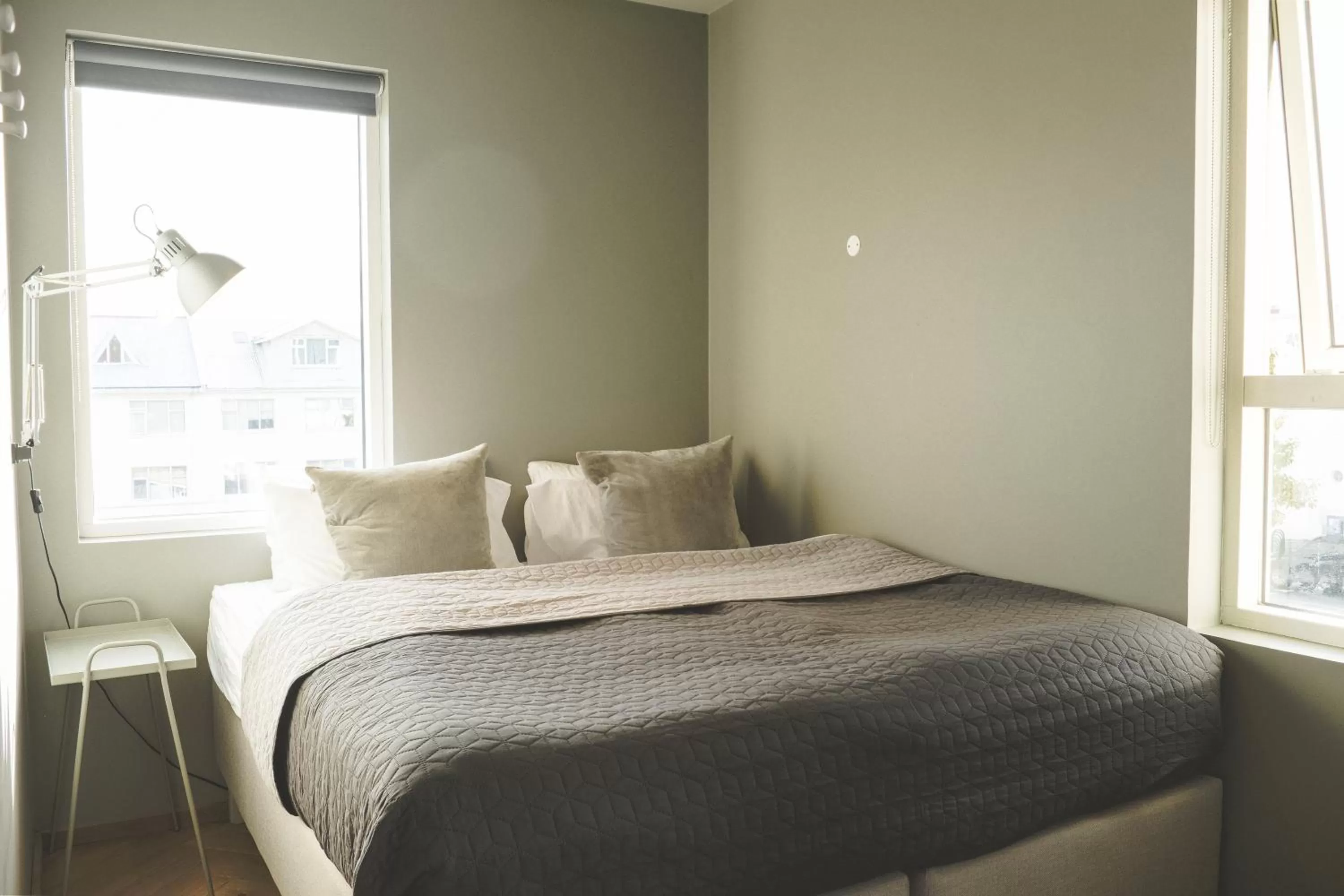 Bedroom, Bed in Saga Studios by Heimaleiga