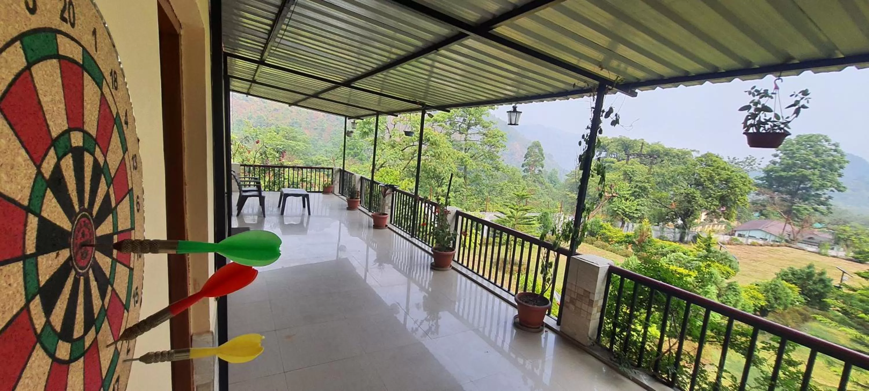 Balcony/Terrace in Karthik Resorts, Jeolikote Nainital