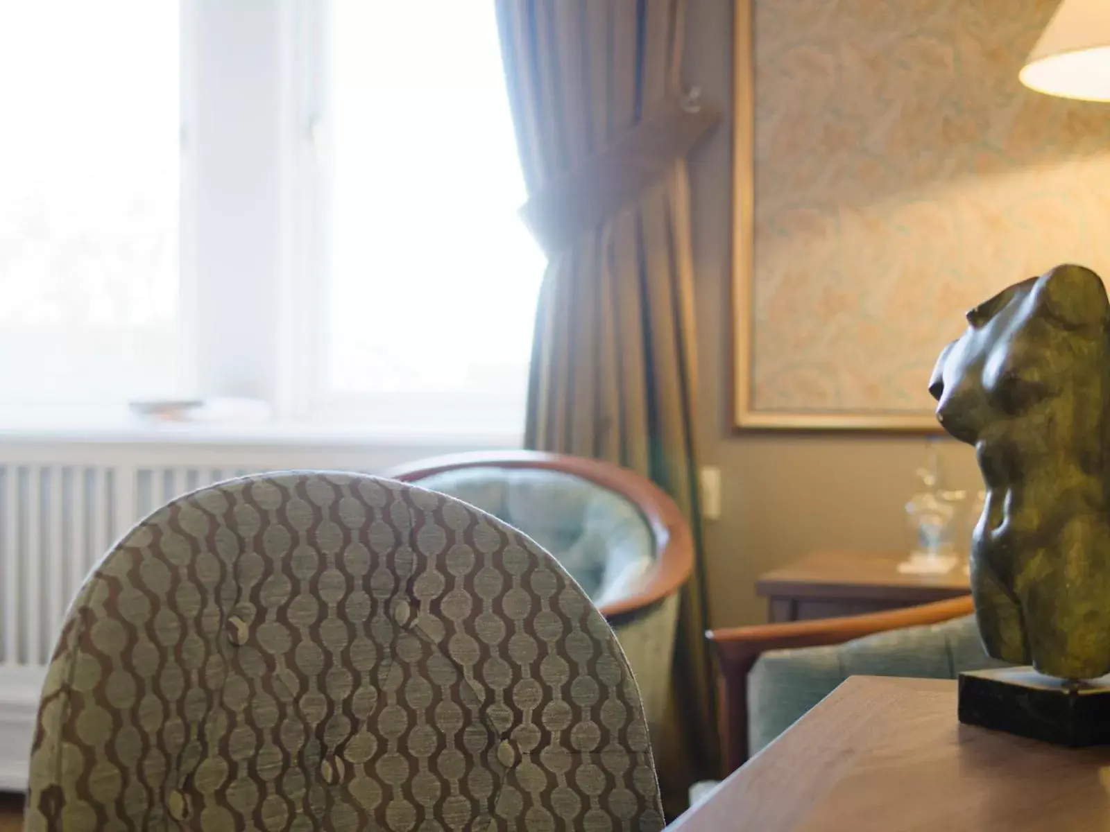 Bed, Seating Area in Grand Hotel Lund