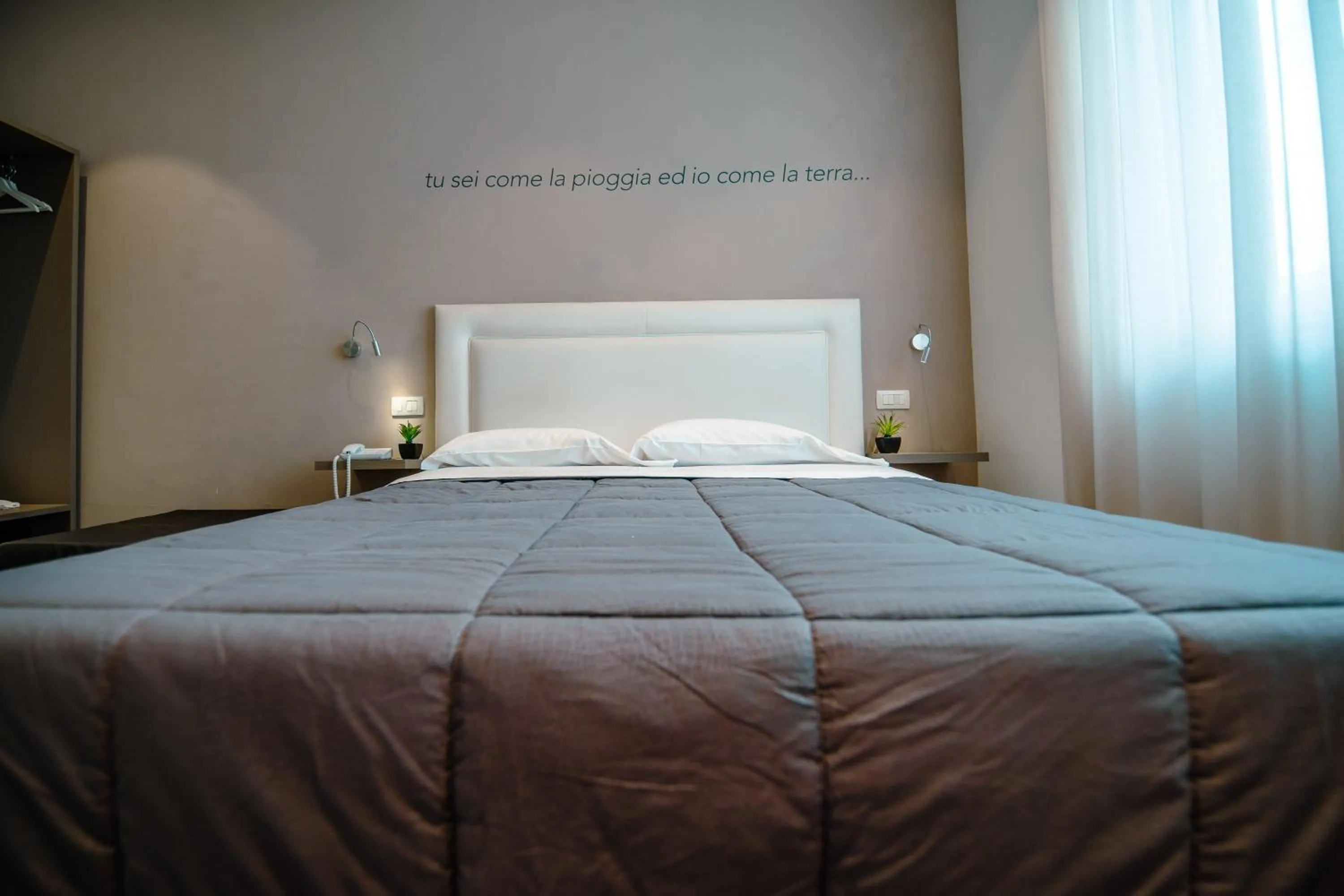 Bed in Hotel Bruman Salerno