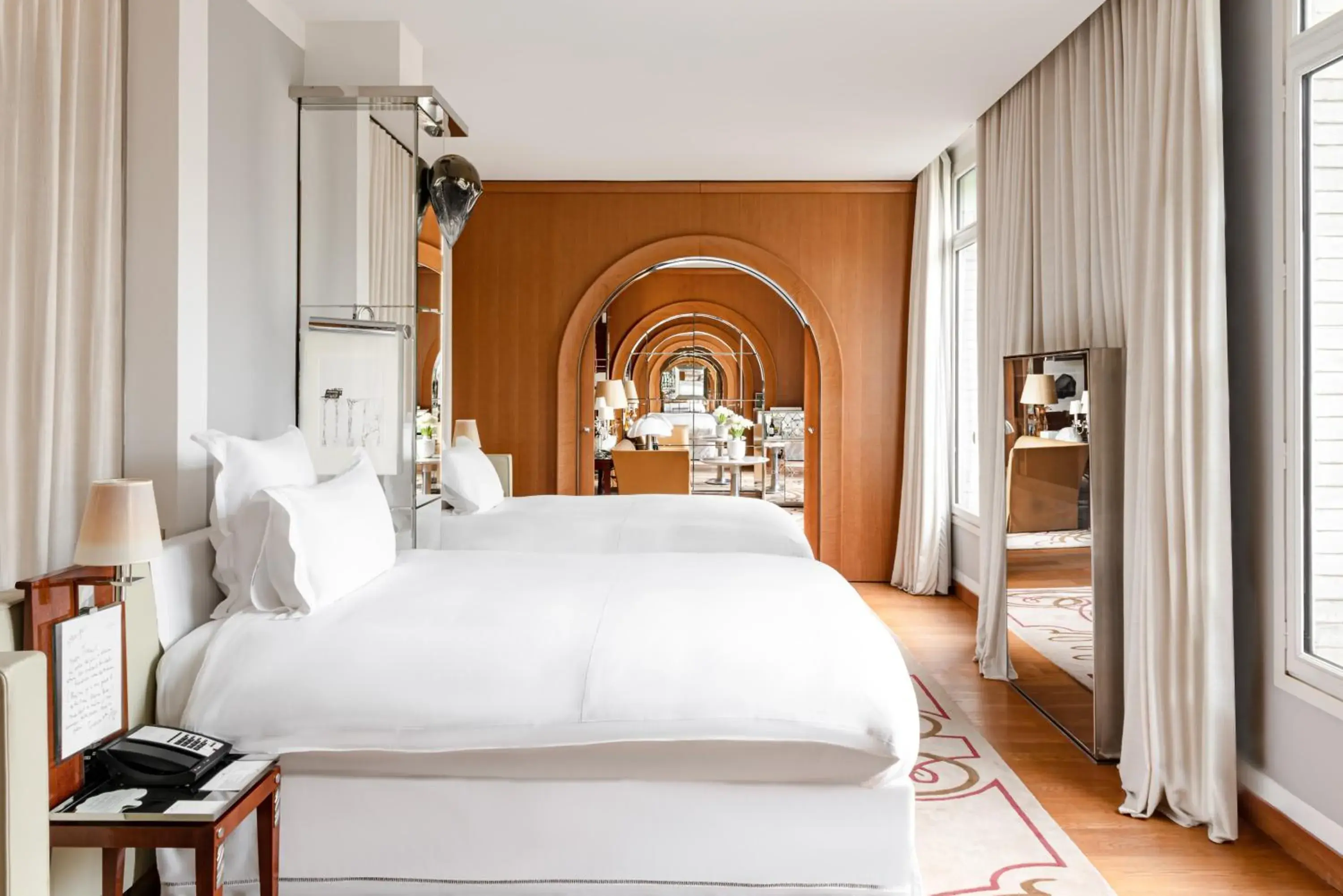 Bed in Le Royal Monceau Hotel Raffles Paris