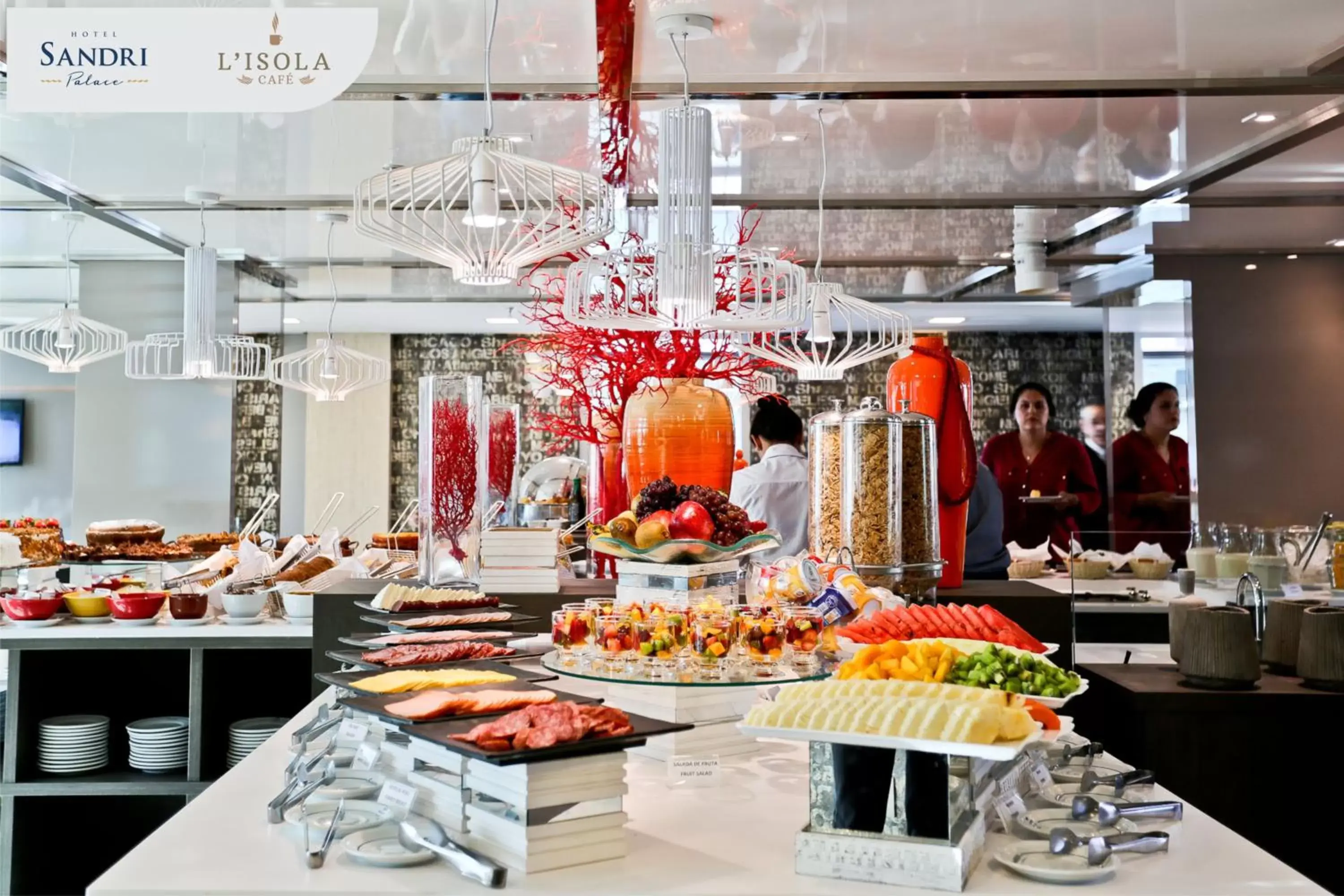 Buffet breakfast in Sandri Palace Hotel Buffet breakfast in Sandri Palace Hotel