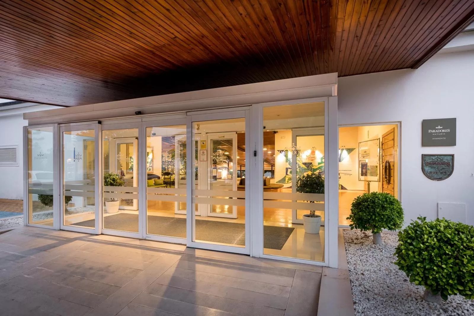 Facade/entrance in Parador de Ayamonte