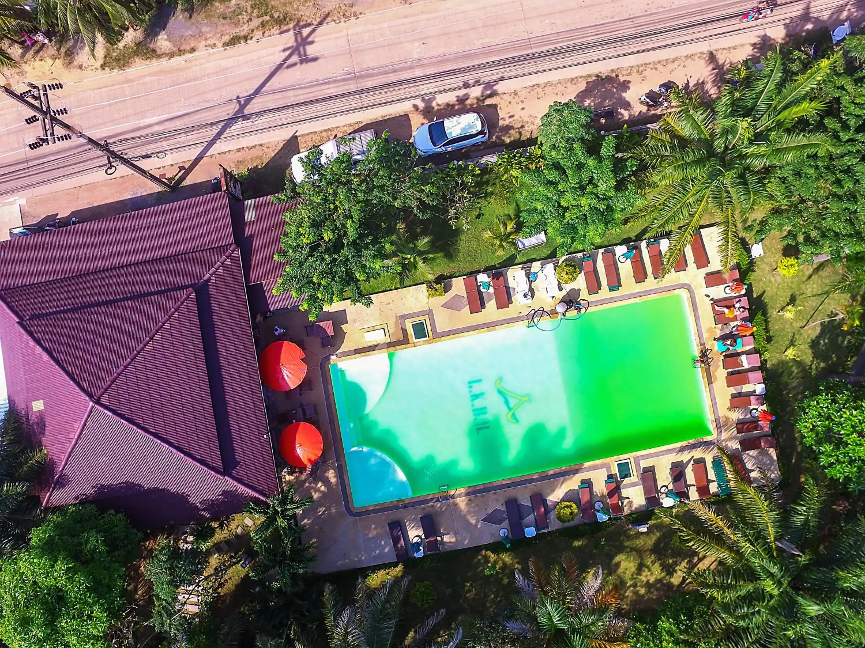 Bird's eye view, Pool View in Lanta Klong Nin Beach Resort