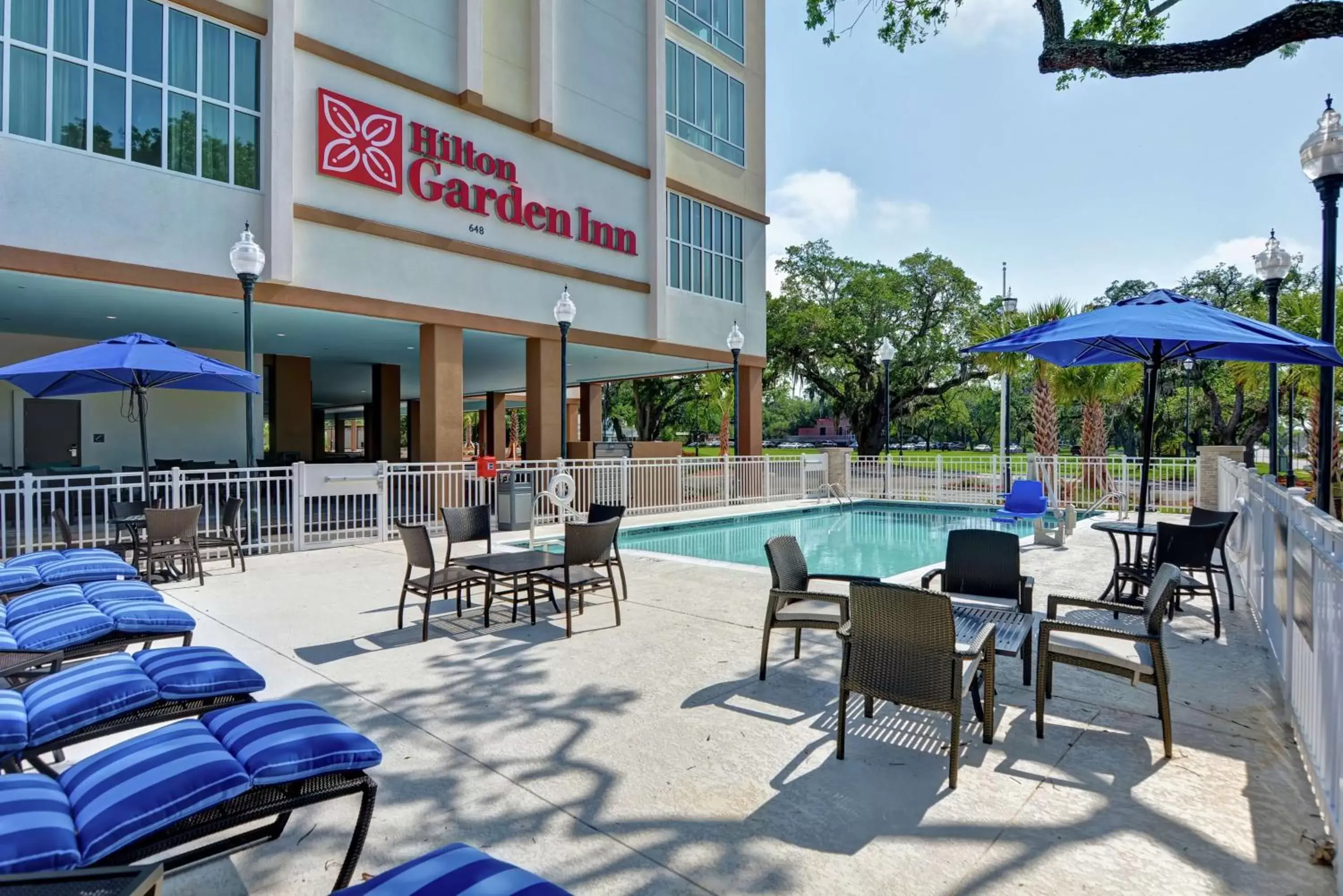 Pool view in Hilton Garden Inn Biloxi