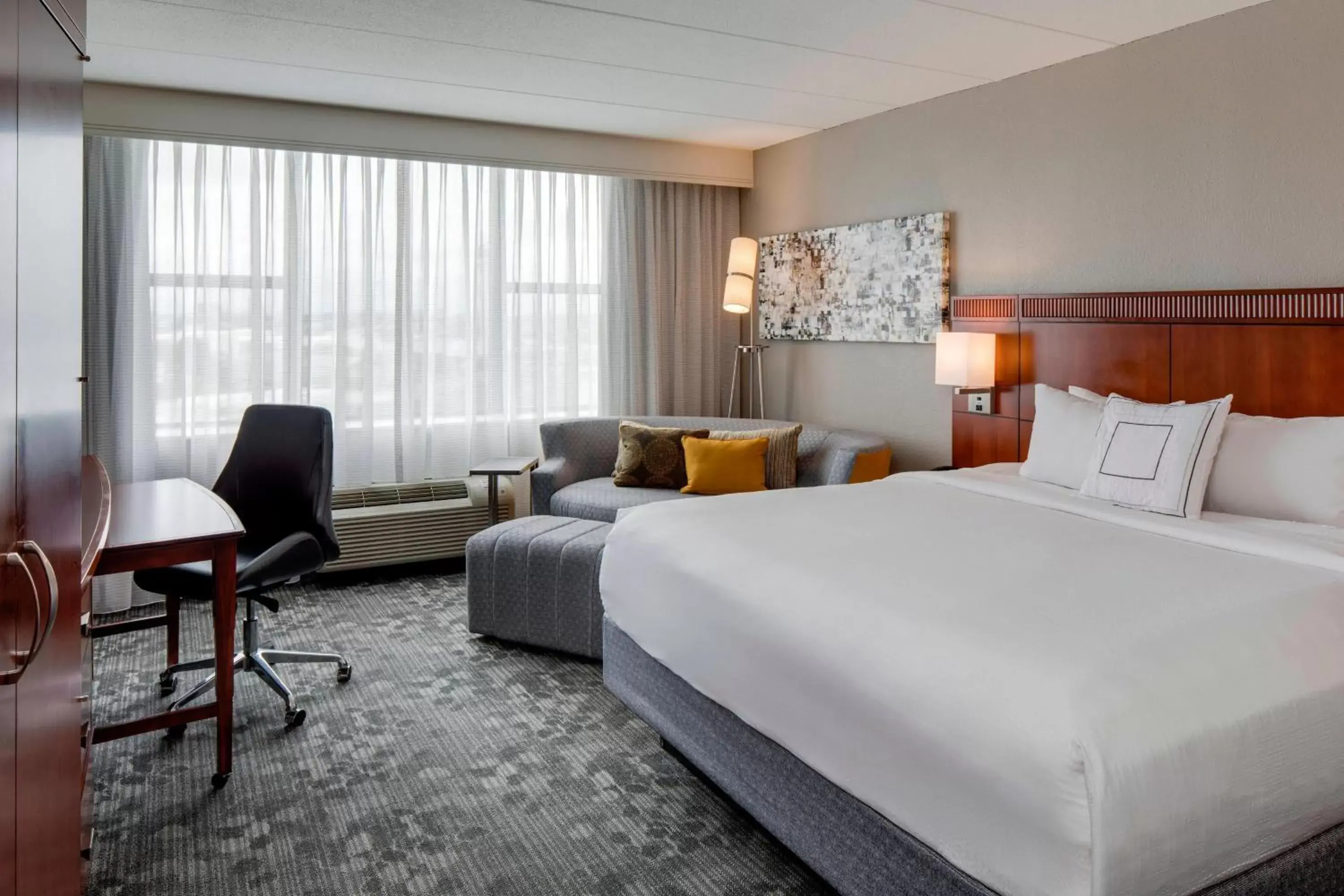 Photo of the whole room in Courtyard by Marriott Boston Logan Airport