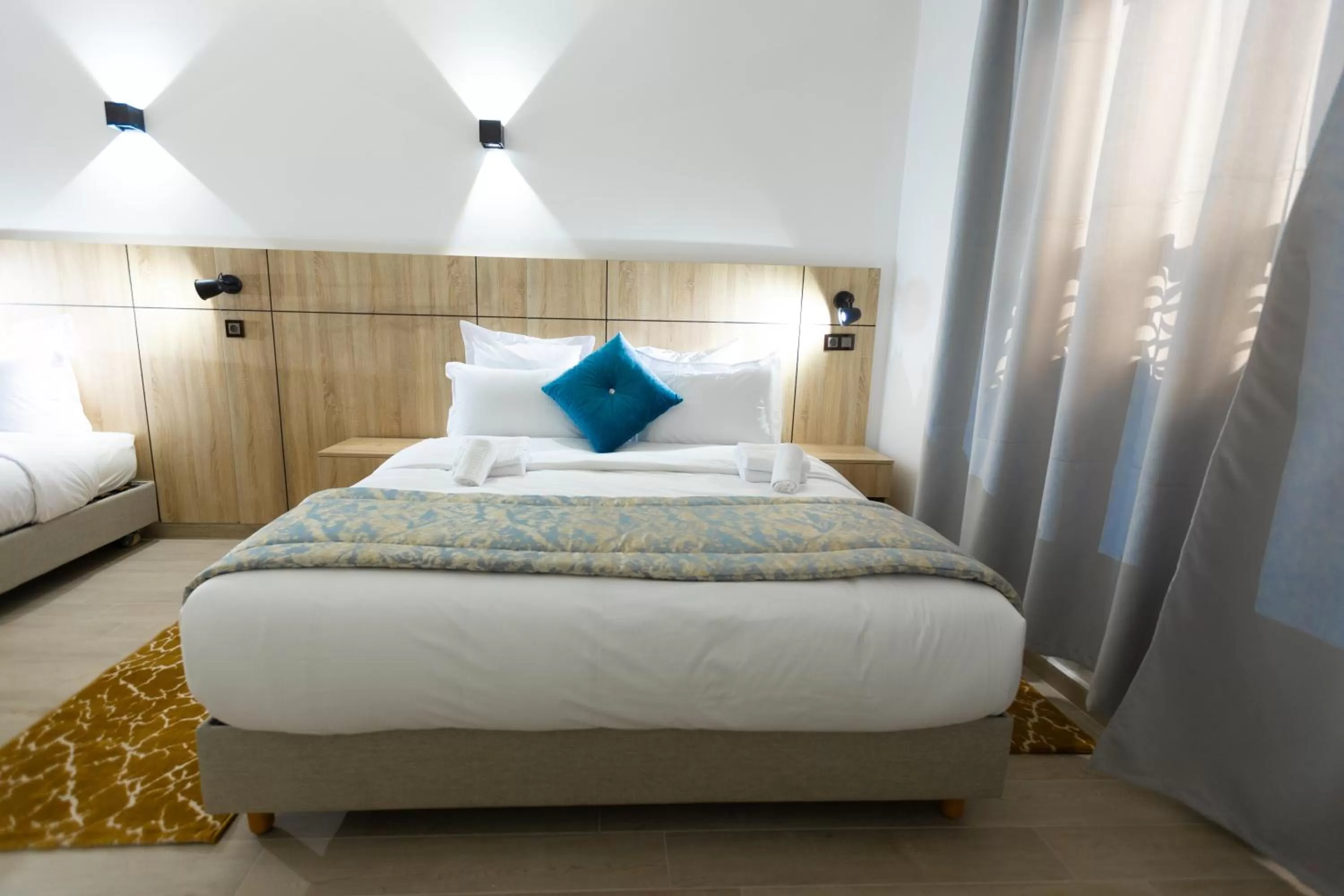 Bed in Karam City Hotel