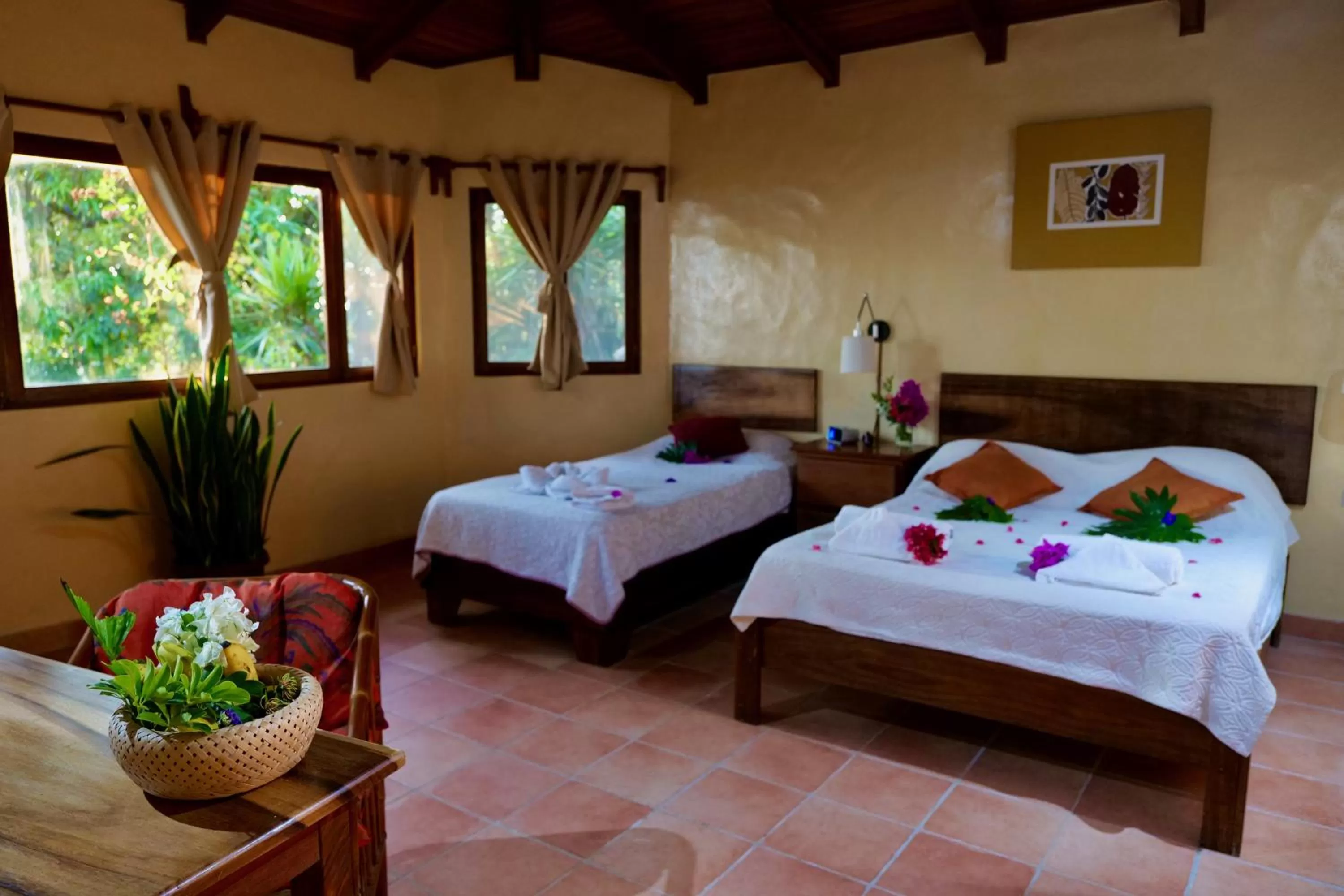 Bed in El Mirador Glamping & Apartments & Woodhouse & Swimingpool