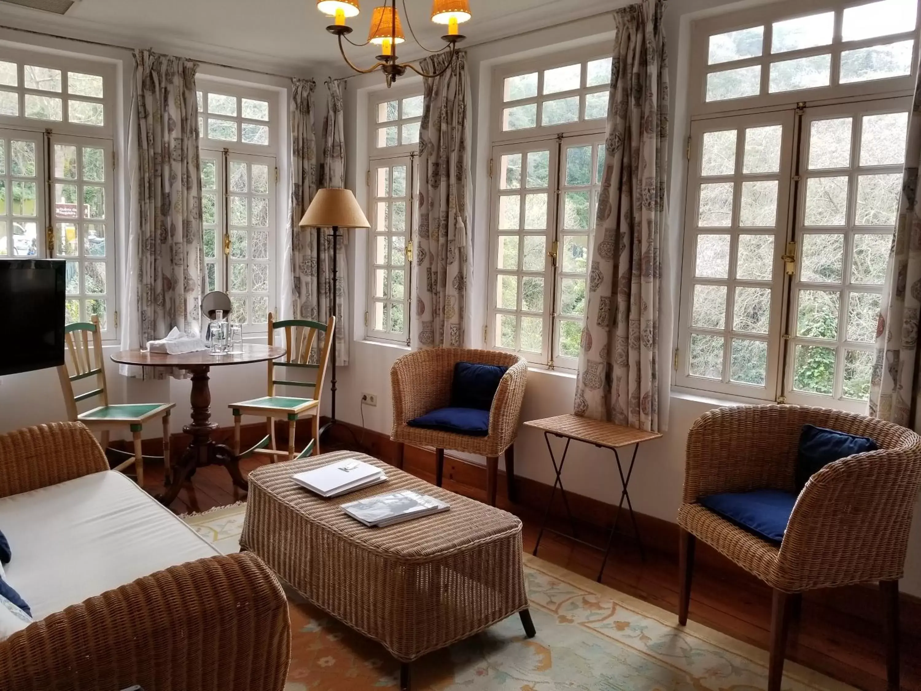 Decorative detail, Seating Area in Lawrences Hotel