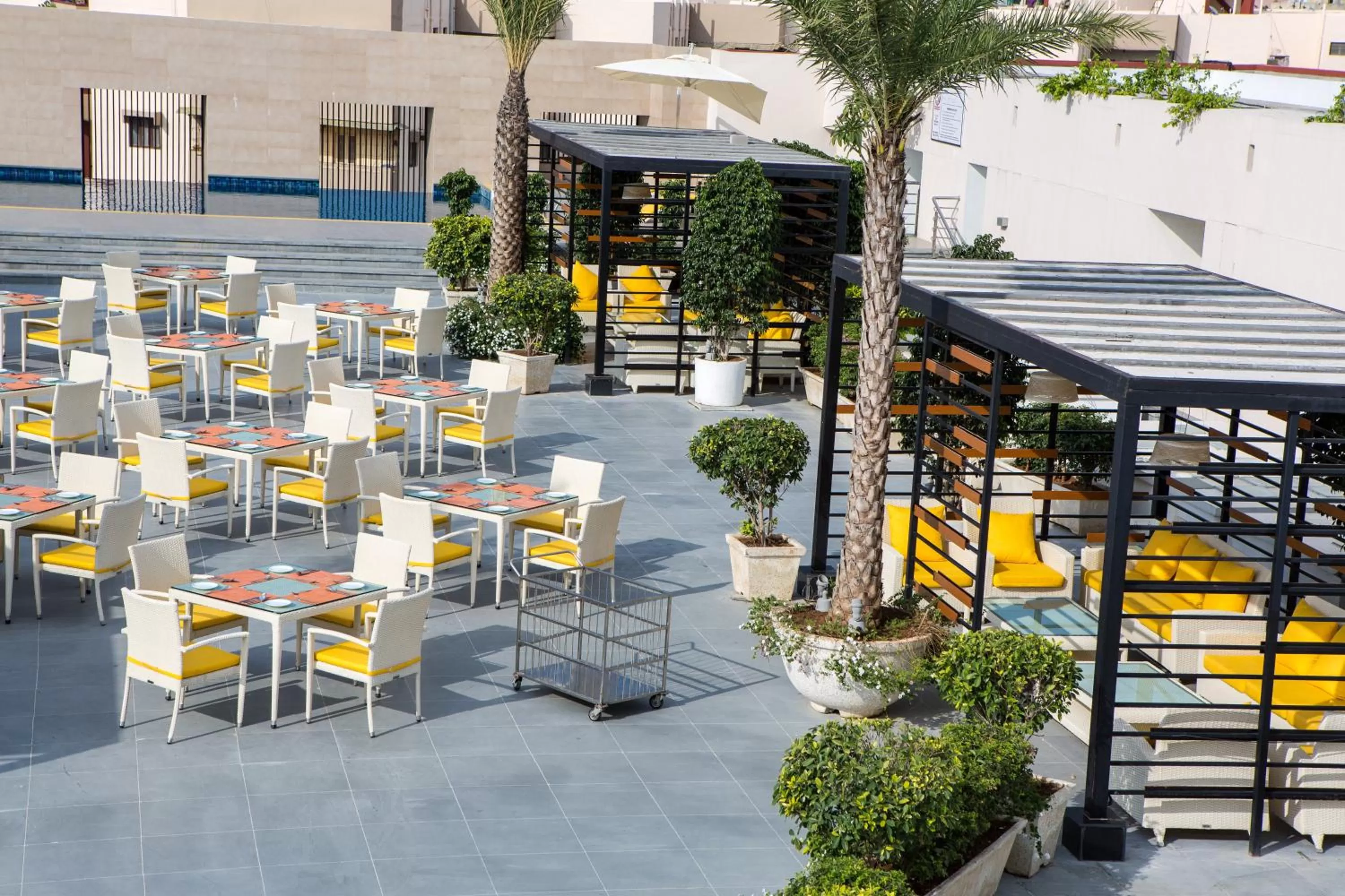 Area and facilities in Marigold Hotel