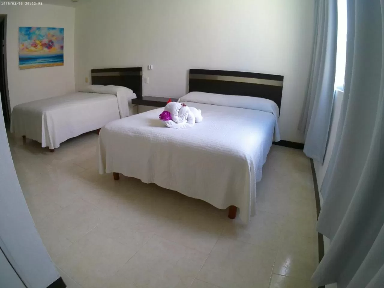 Bed in Hotel Plaza Playa