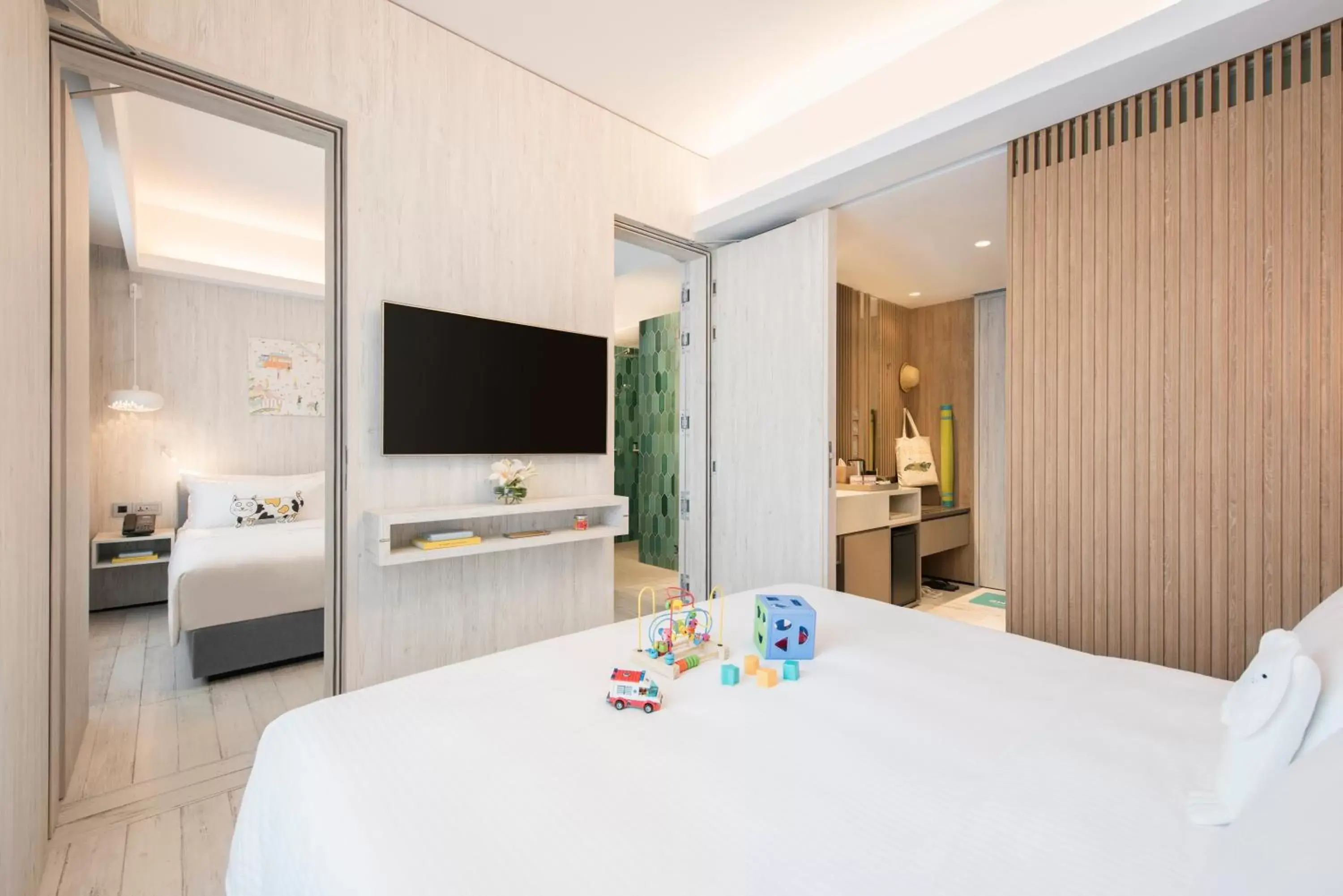 Bedroom, TV/Entertainment Center in Village Hotel Sentosa by Far East Hospitality