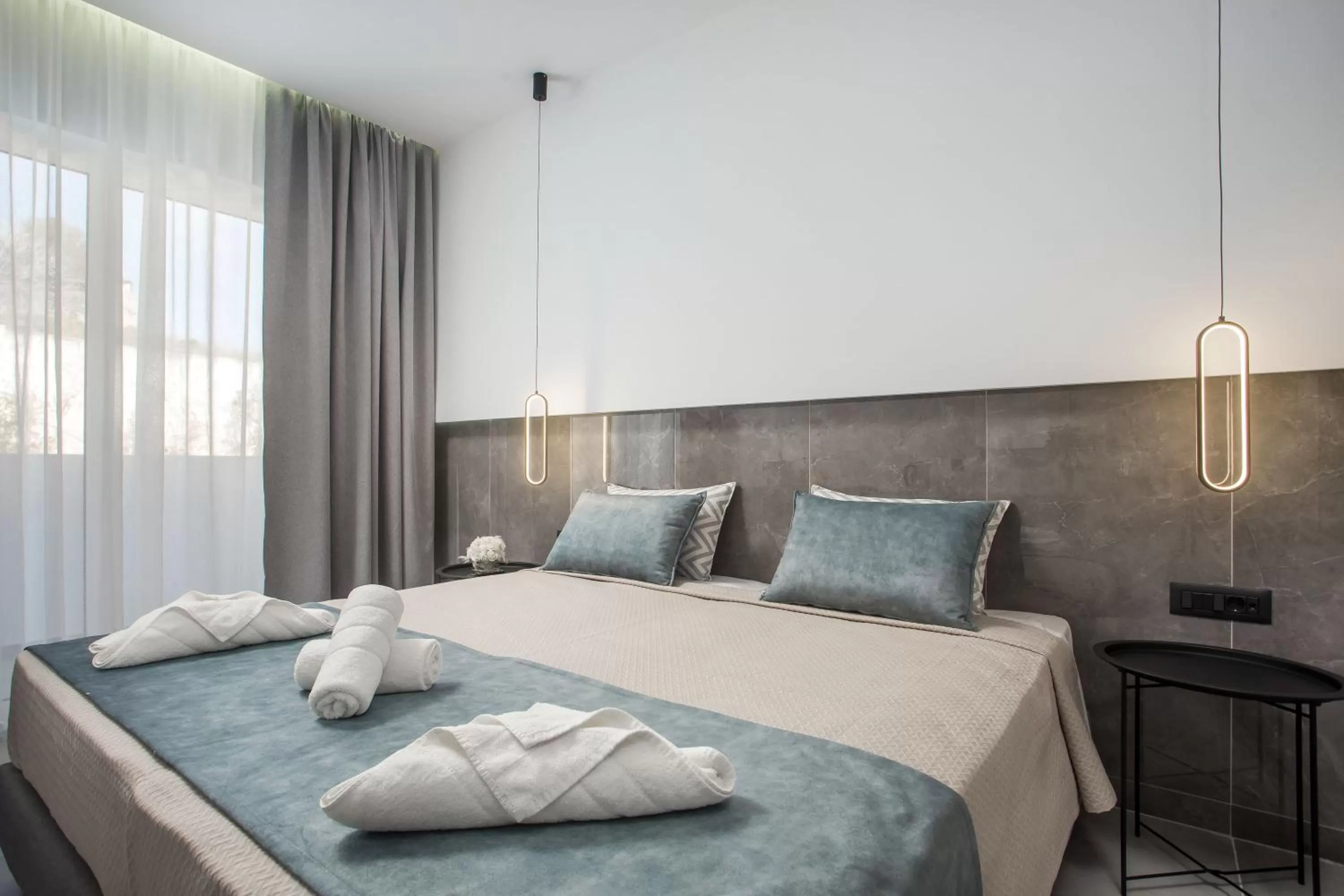 Bed in FRESH HOTEL FALIRAKI