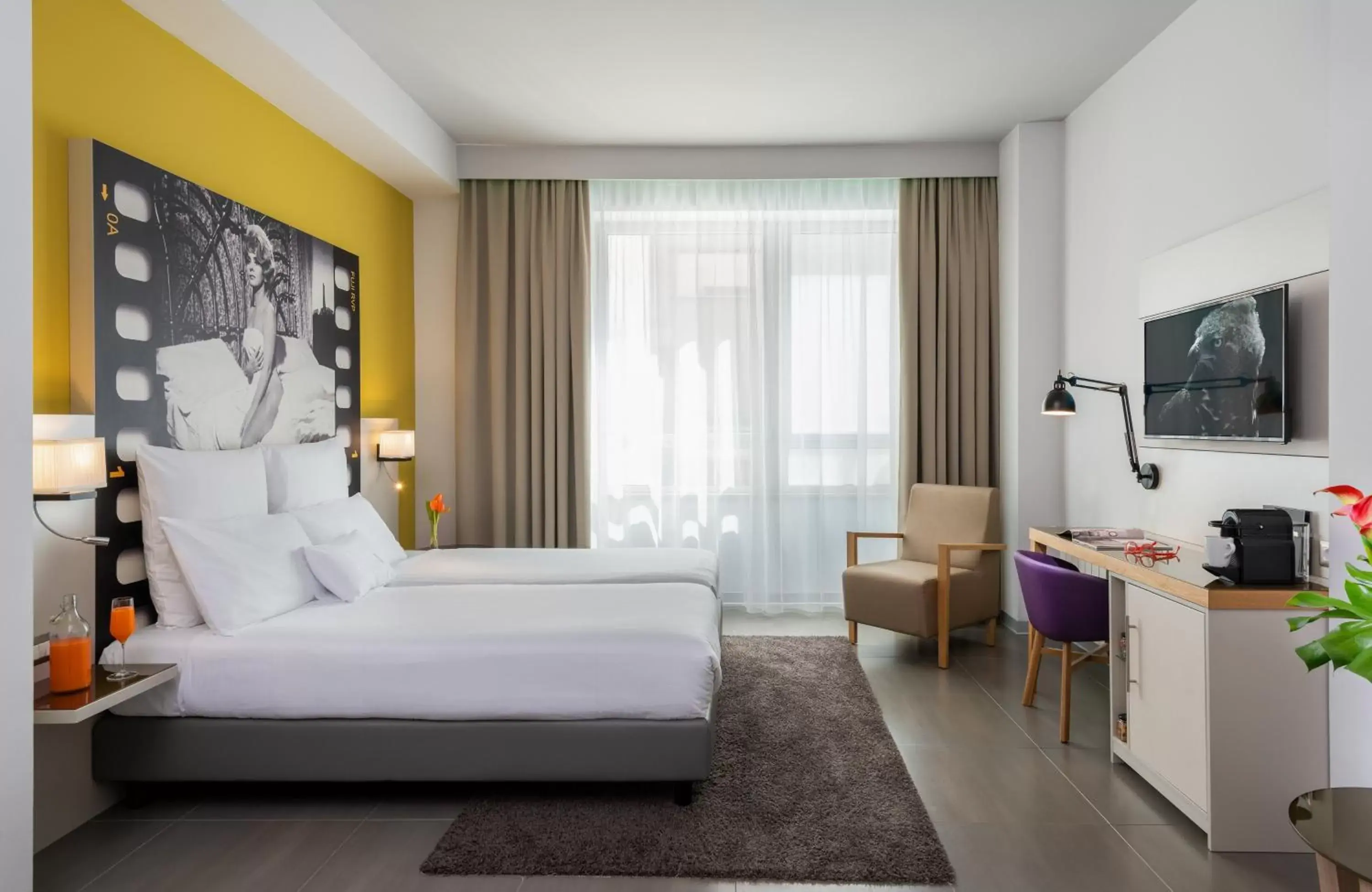 Bedroom in NYX Hotel Milan by Leonardo Hotels