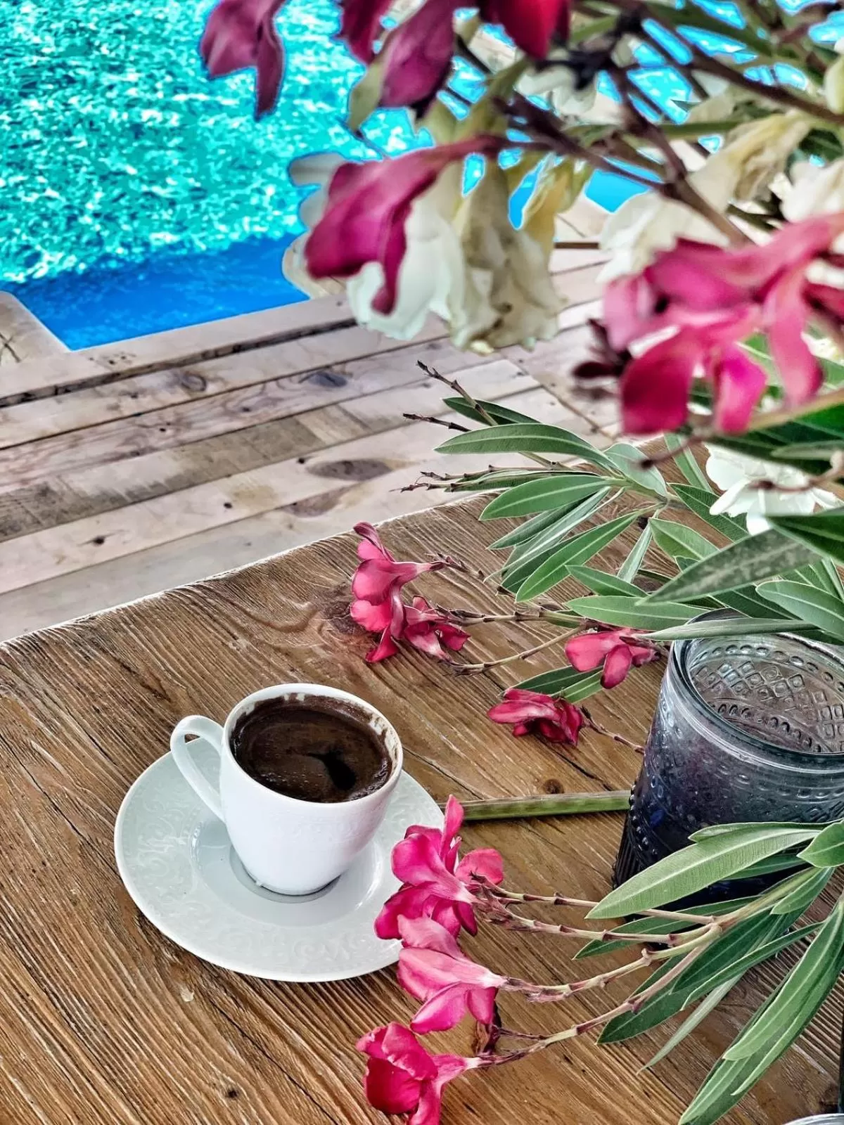 Pool view in Alaçatı Barbarossa Hotel