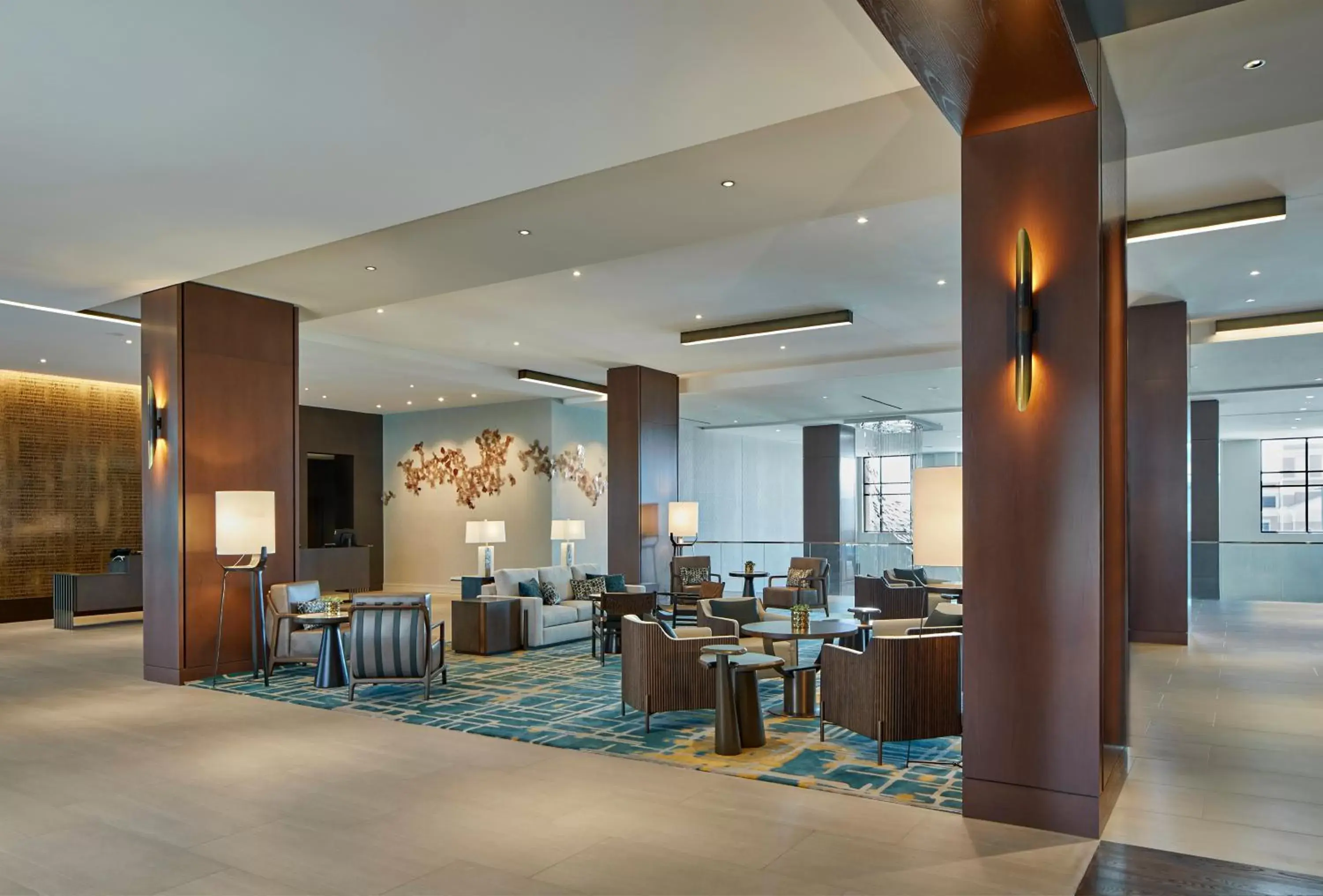 Lobby or reception, Restaurant/Places to Eat in UNC Charlotte Marriott Hotel & Conference Center