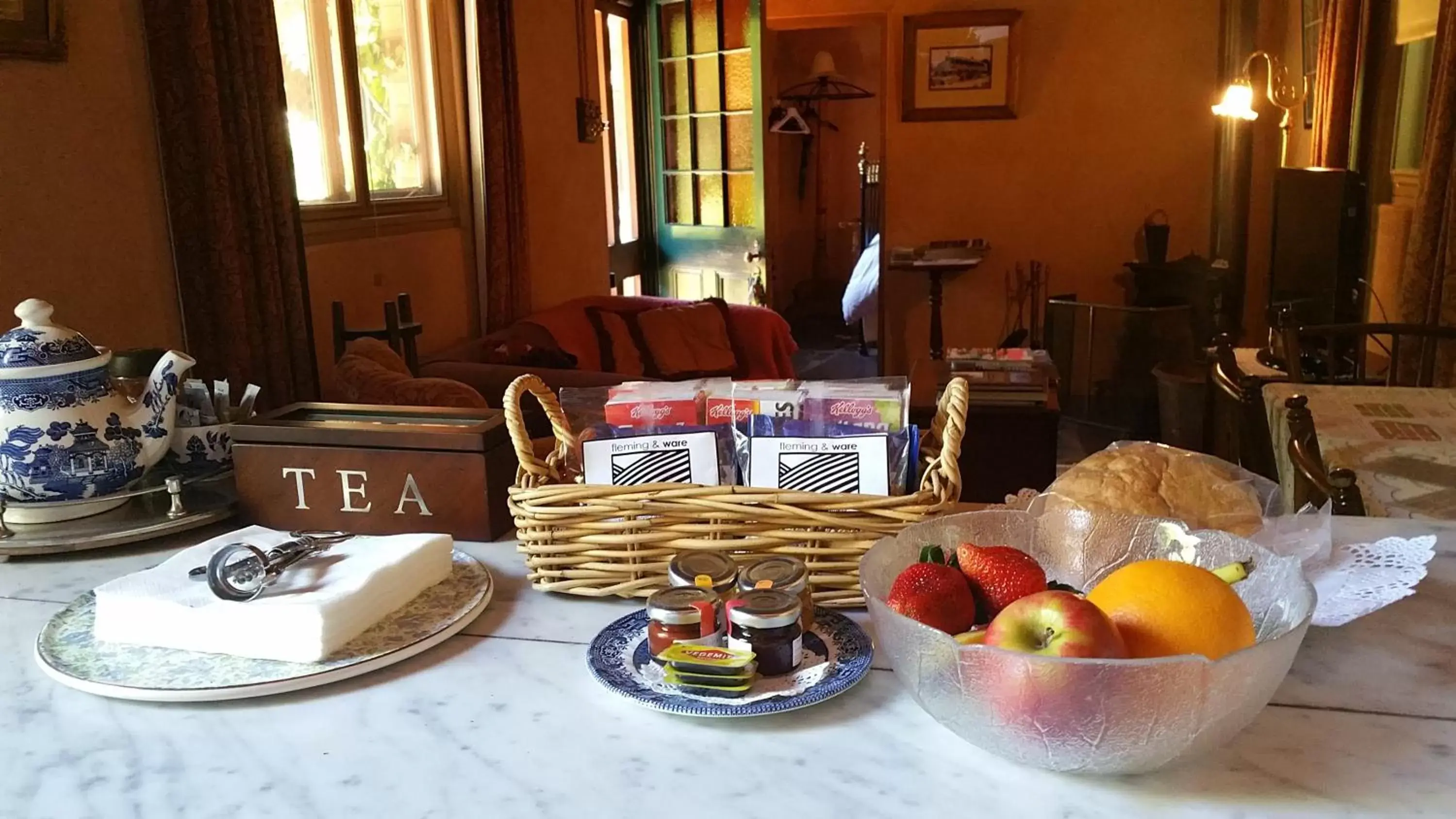 Continental breakfast in North Adelaide Heritage Cottages & Apartments