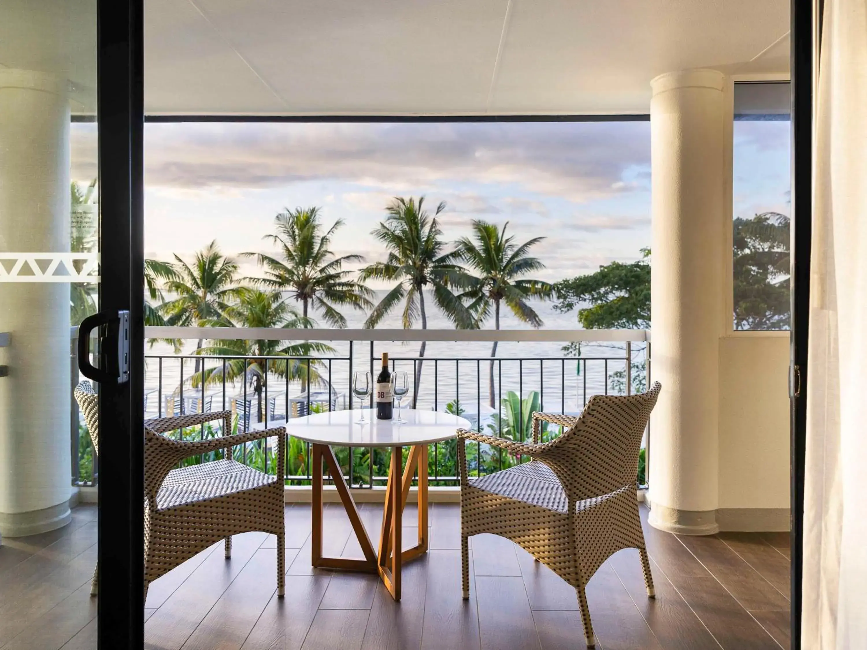 Bedroom, Balcony/Terrace in Sofitel Fiji Resort & Spa