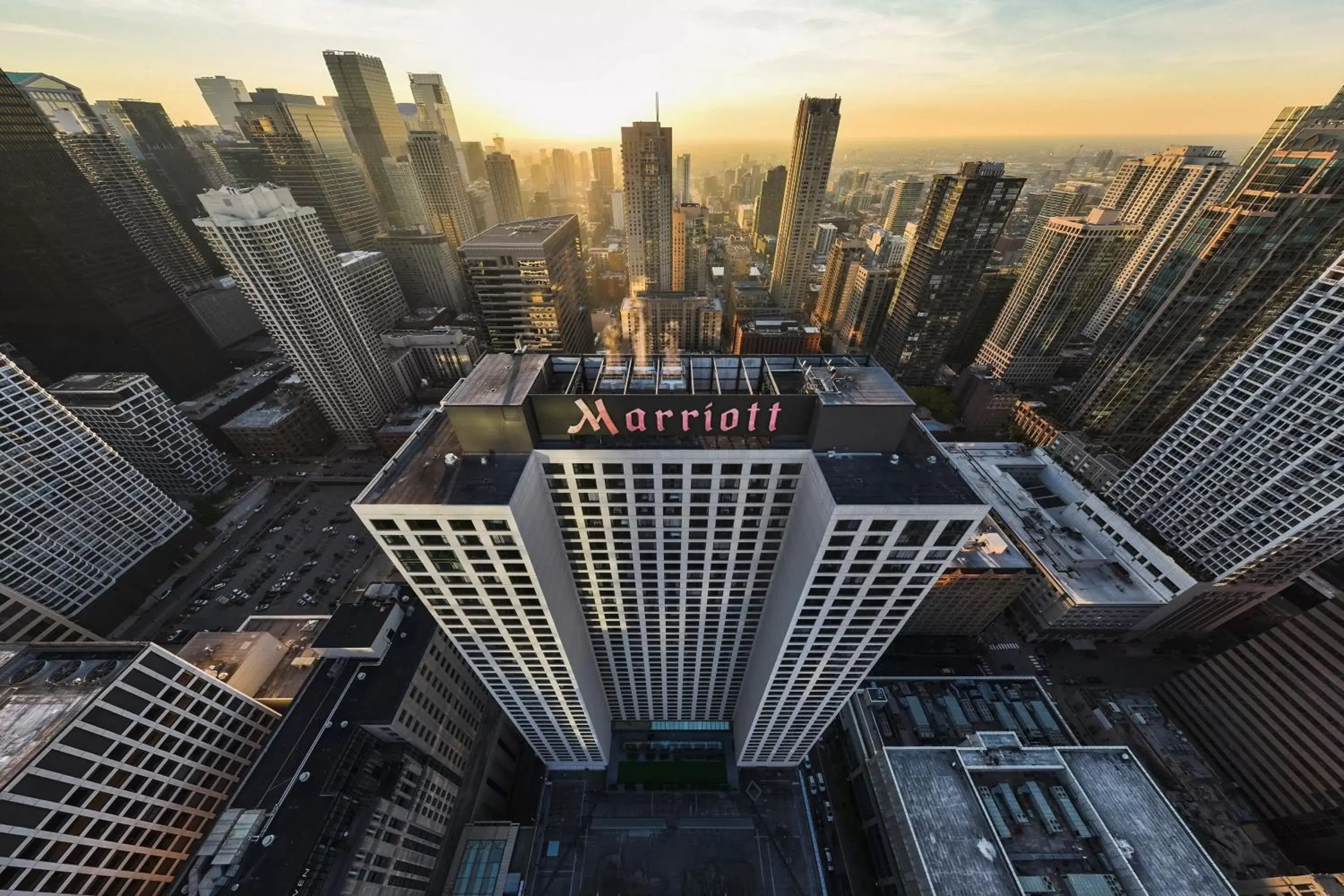 Property building, Bird's-eye View in Chicago Marriott Downtown Magnificent Mile