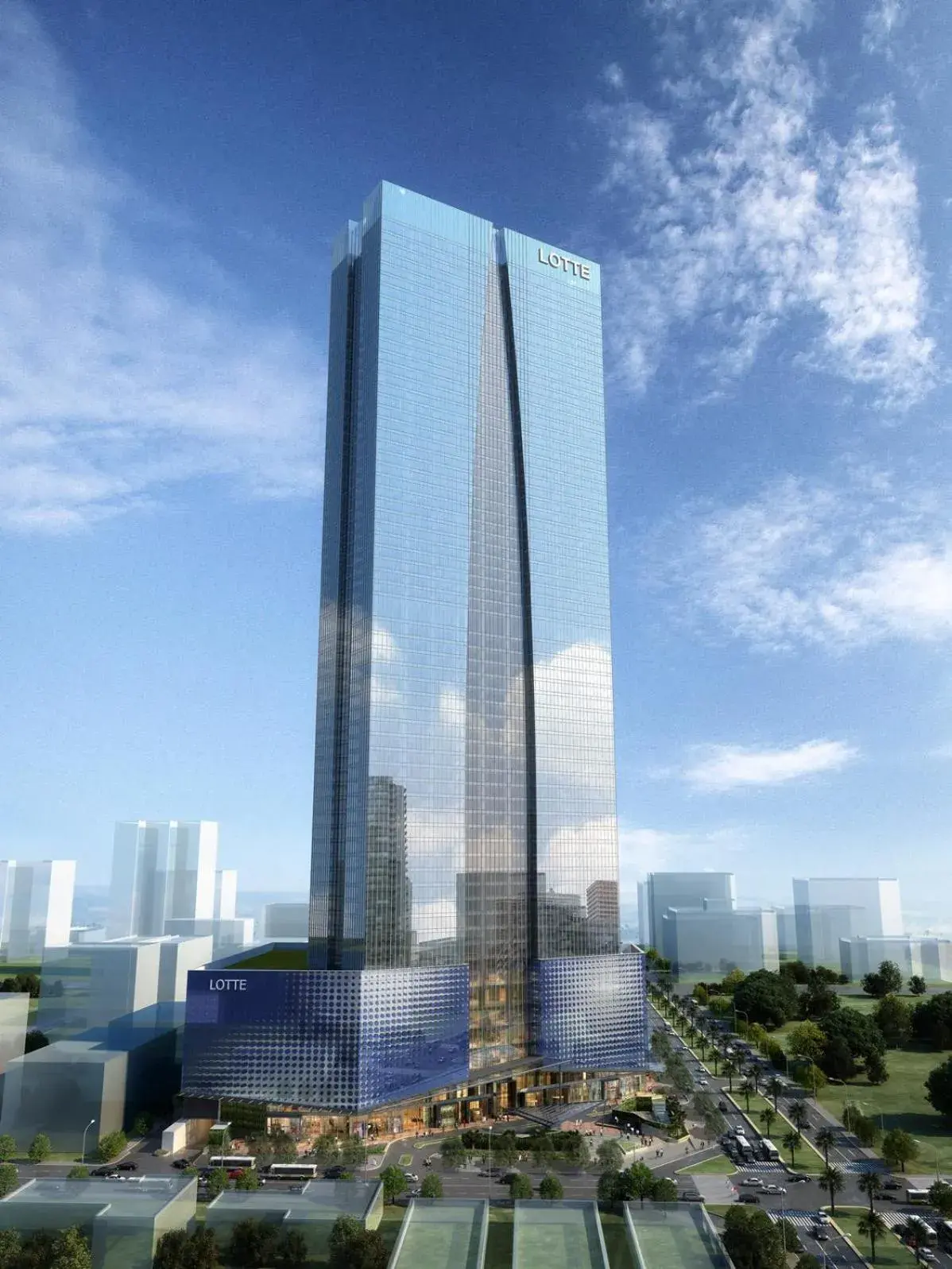 Facade/entrance in Lotte The Residence Facade/entrance in Lotte The Residence