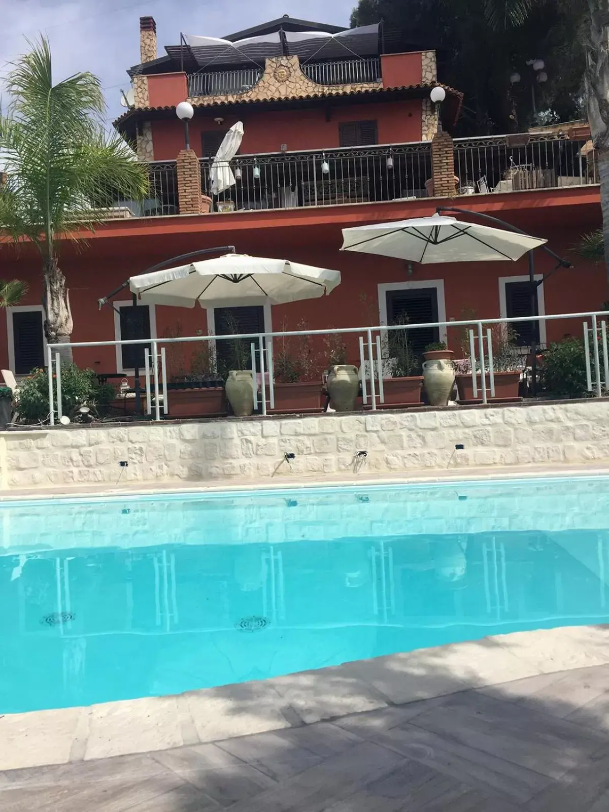 Balcony/Terrace, Swimming Pool in B&B Villa del Sole Relais