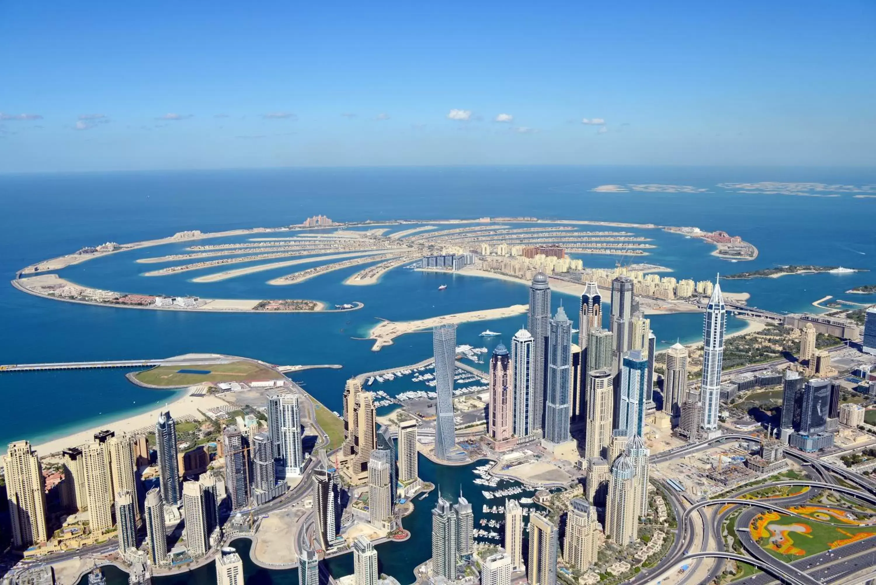 Landmark view, Bird's-eye View in Dubai Marriott Harbour Hotel And Suites