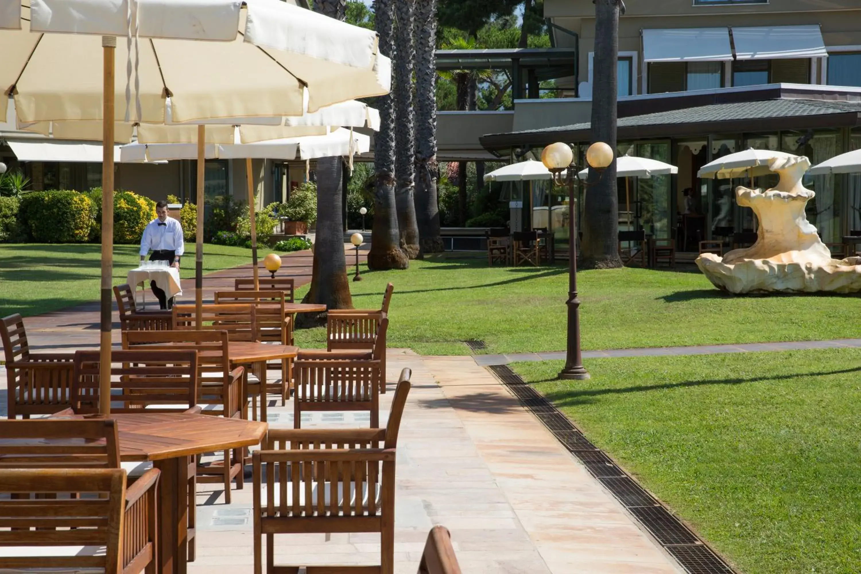 Patio in Hotel Villa Undulna - Terme della Versilia