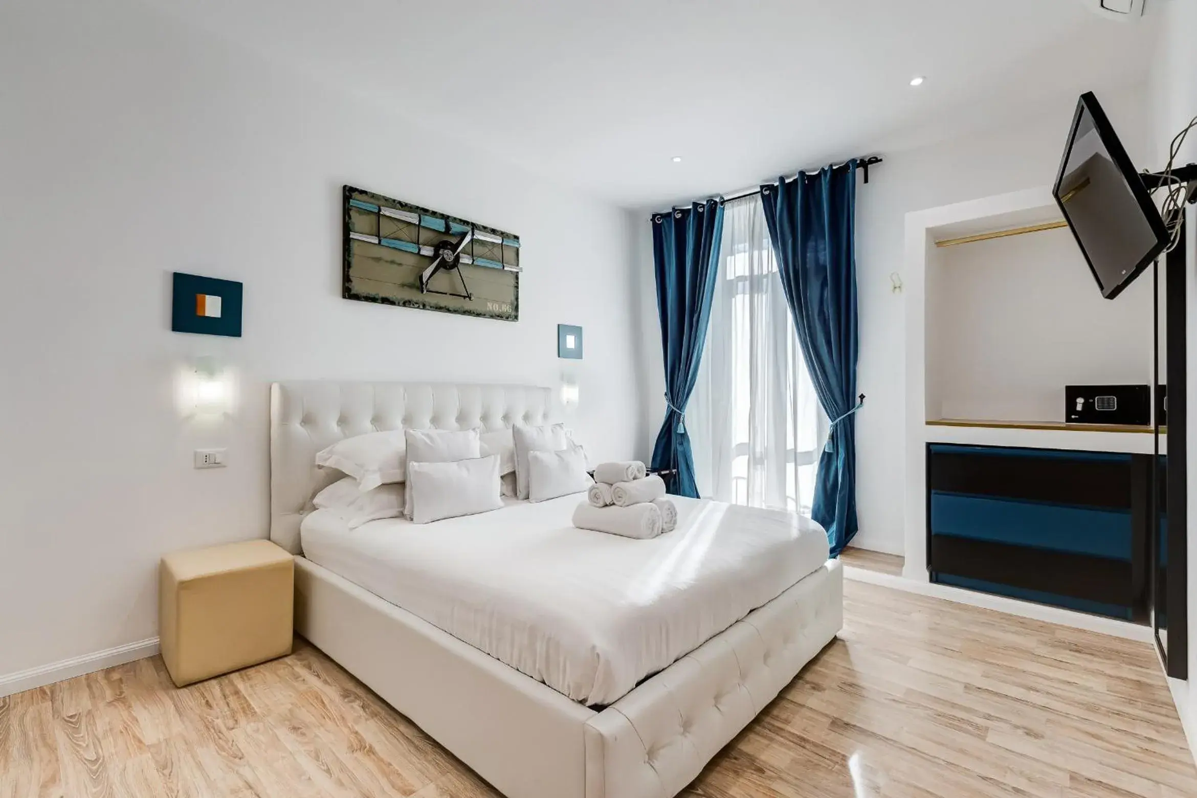 Bed in Ripetta Central Suites