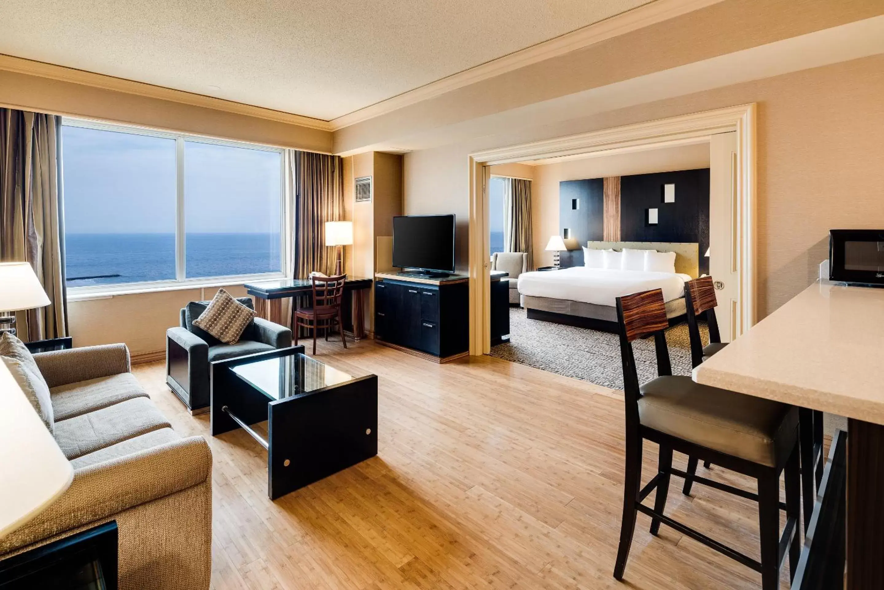 Ocean View High Floor One Bedroom King Suite in Showboat Hotel Atlantic City