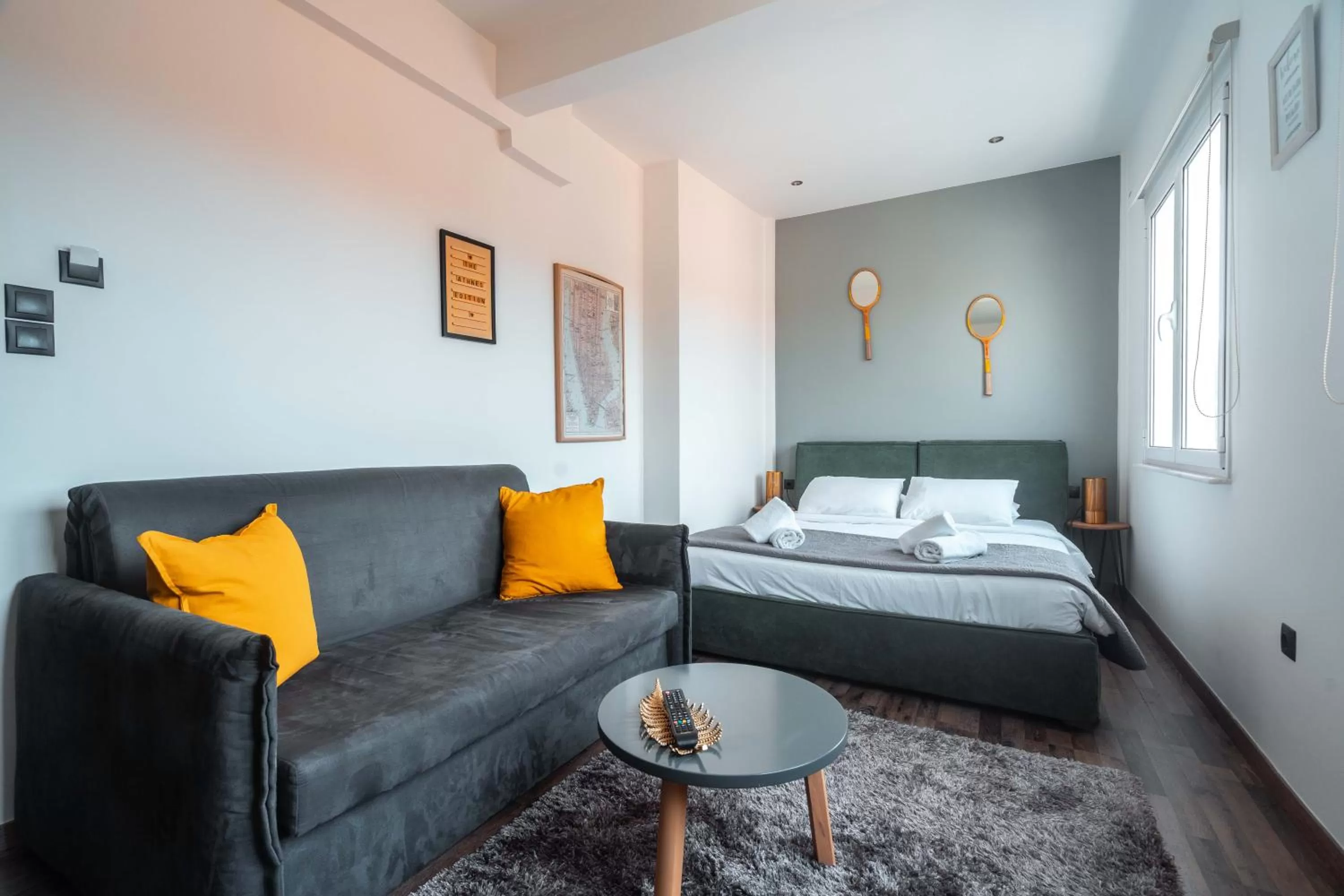 Photo of the whole room, Bed in The Athens Version Luxury Suites