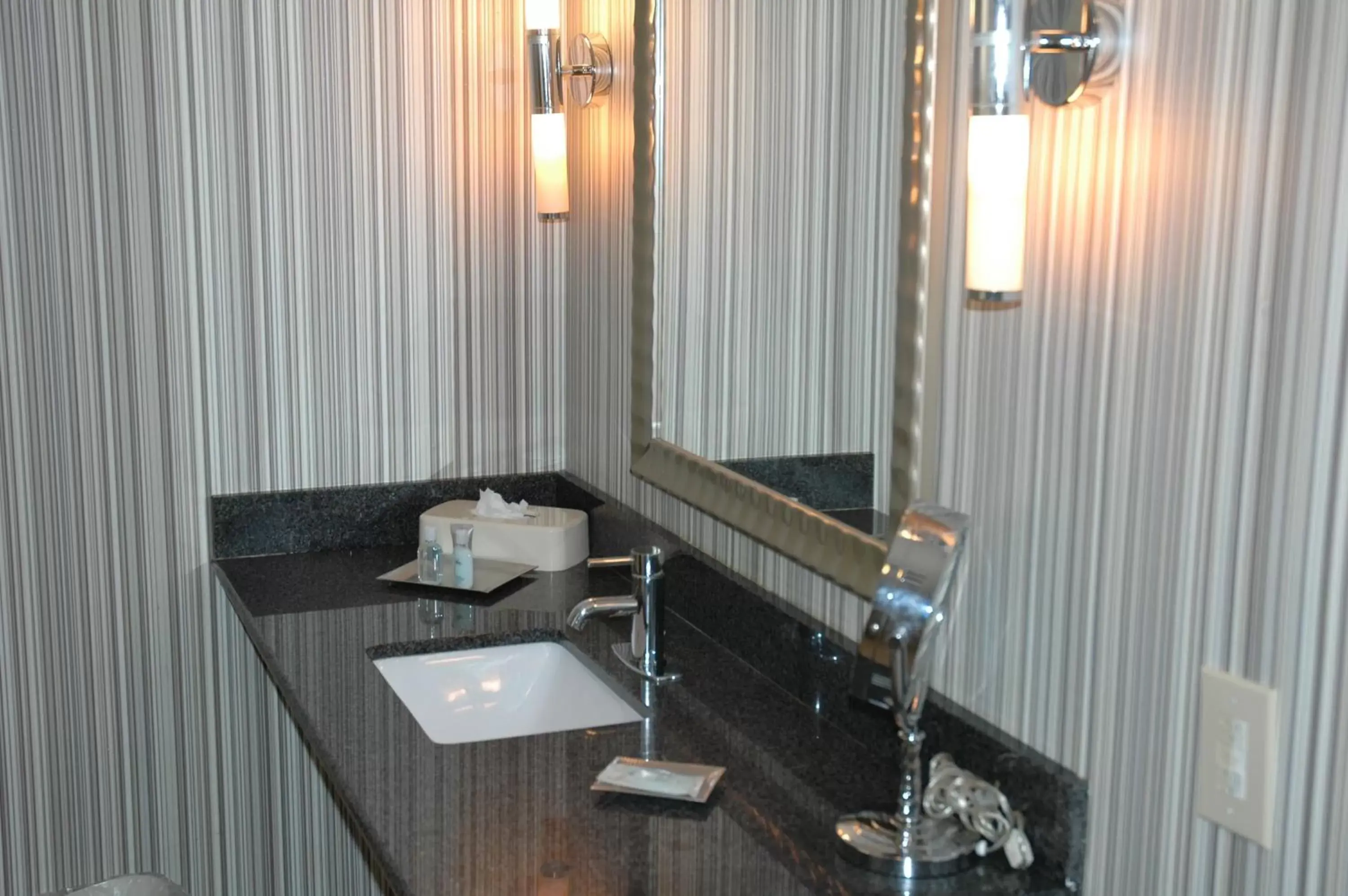 Bathroom in Wyndham Garden Norfolk Downtown