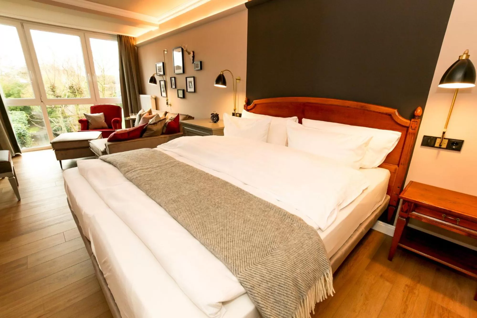 Bed in Nordseehotel Kröger