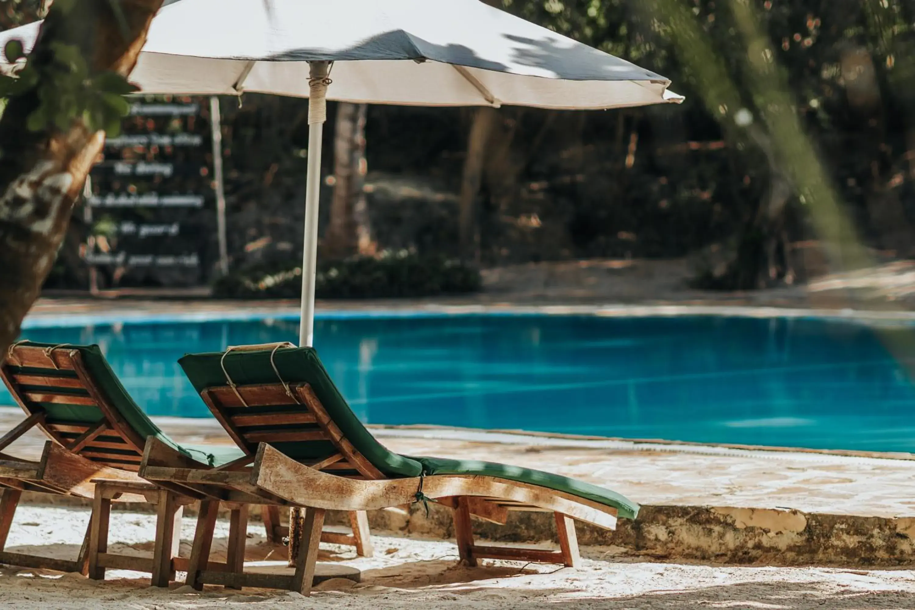 Swimming Pool in Hakuna Majiwe Beach Lodge Zanzibar