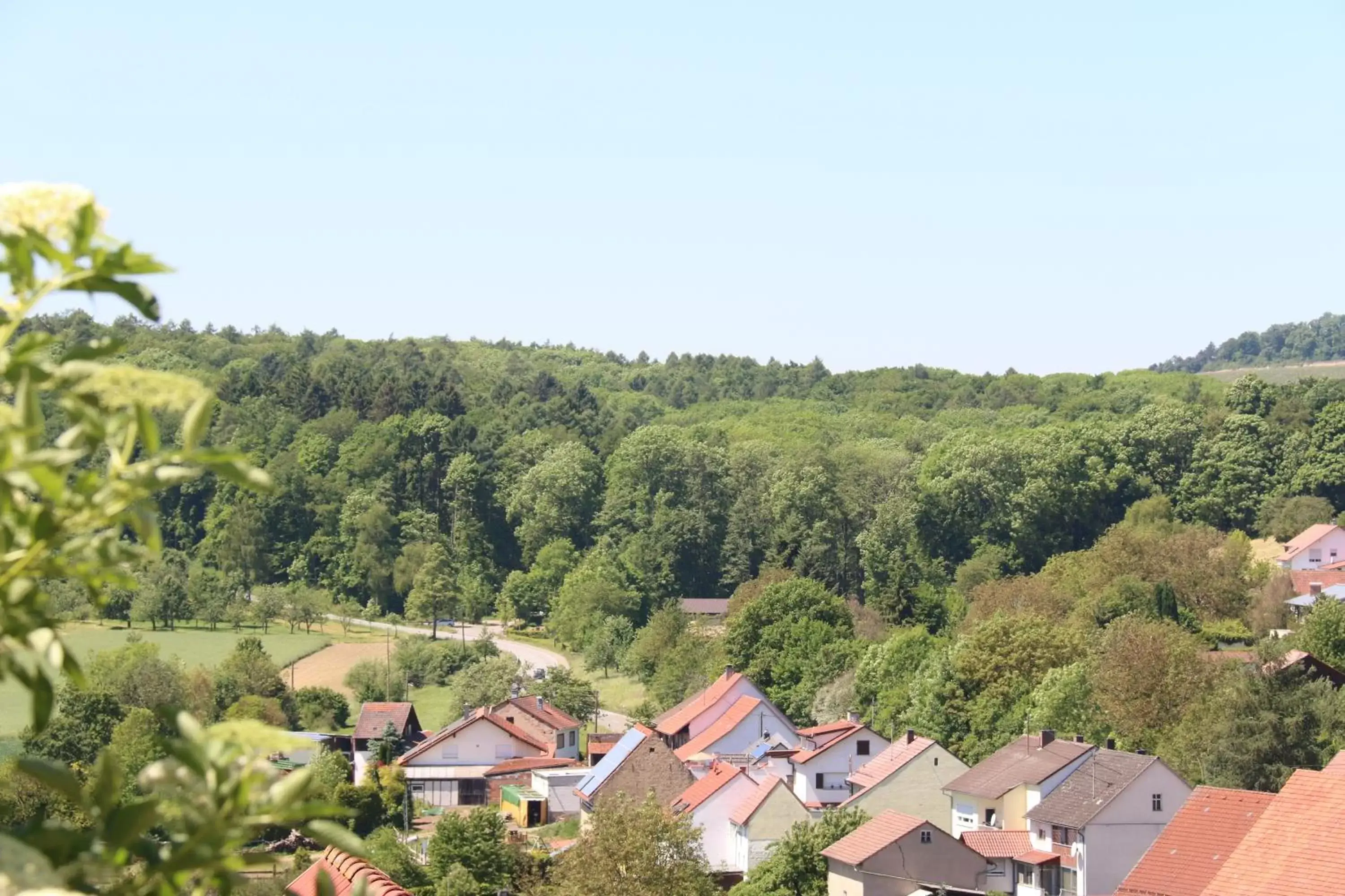 View (from property/room), Bird's-eye View in Hotel Restaurant Zehntscheune