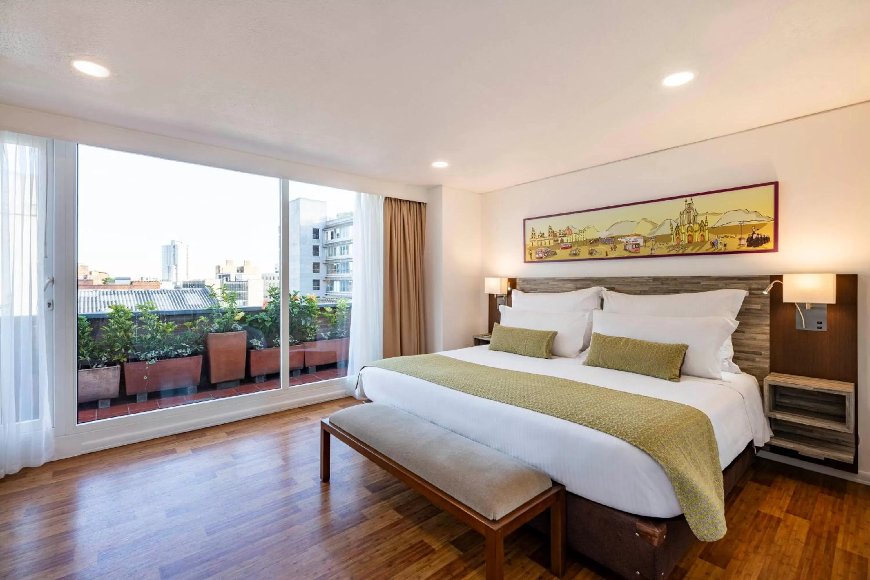 Bedroom, Bed in Suites by Vilar América