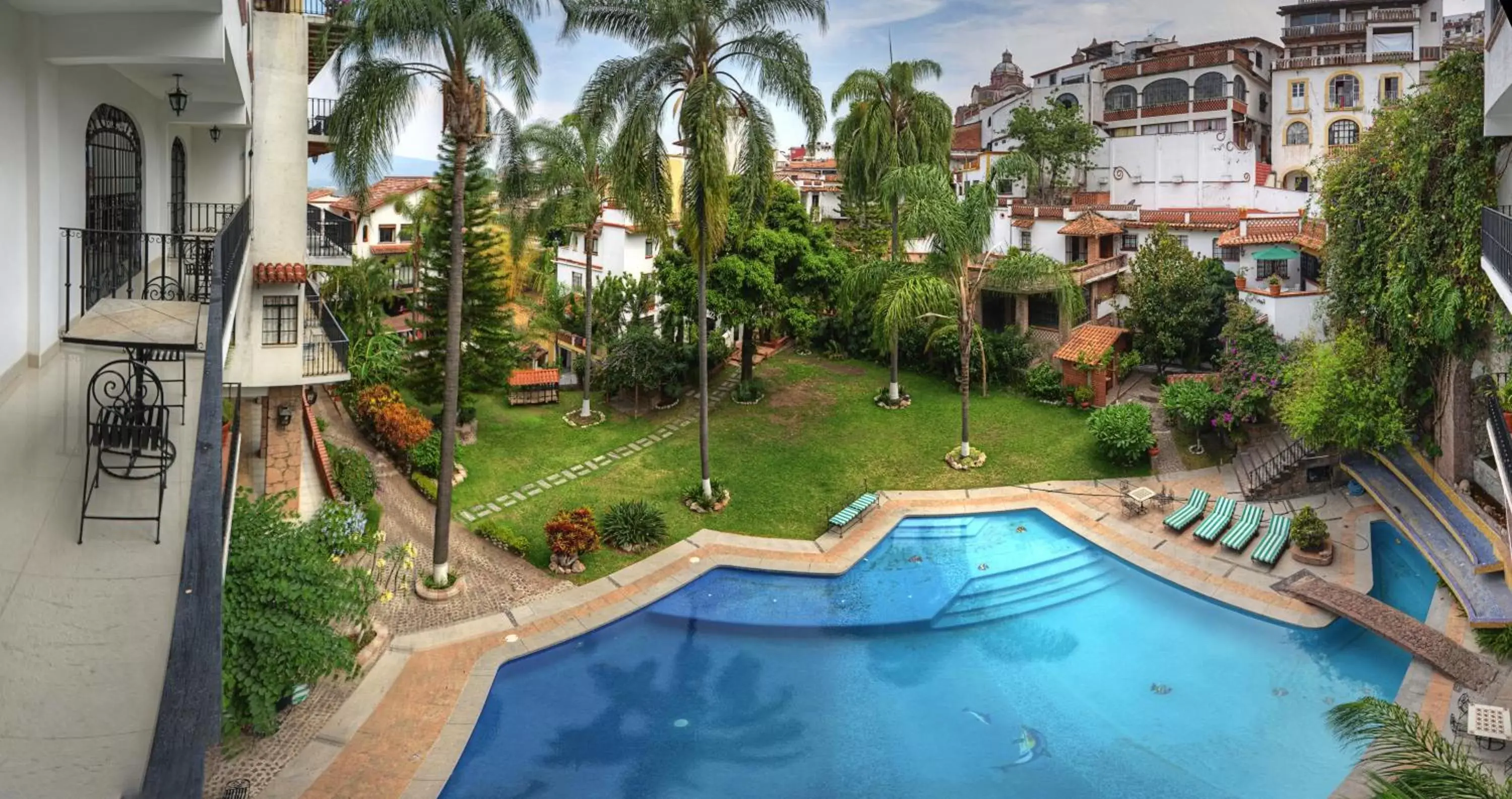 Bird's eye view, Pool View in Hotel Posada San Javier