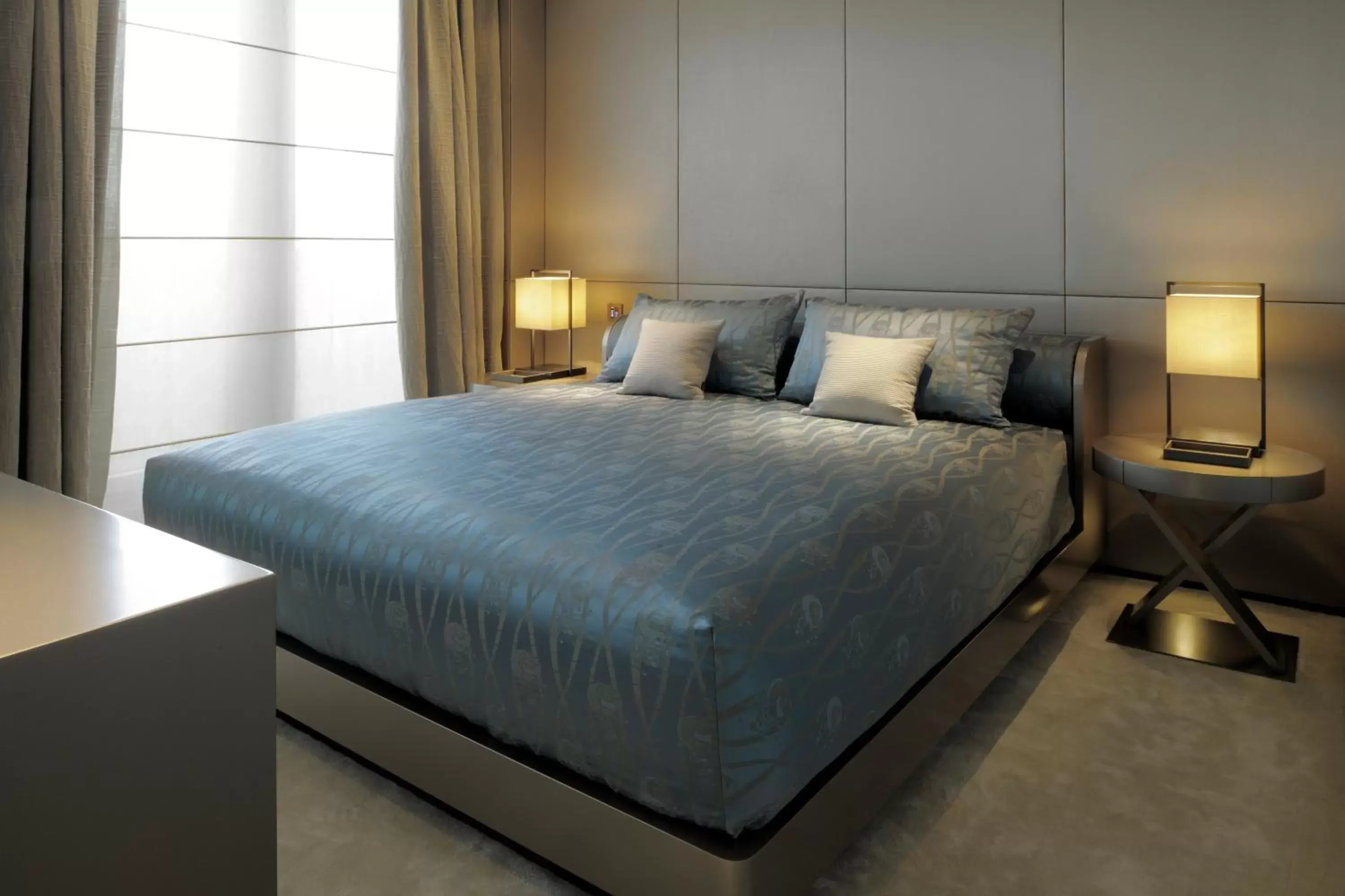Bed in Armani Hotel Milano