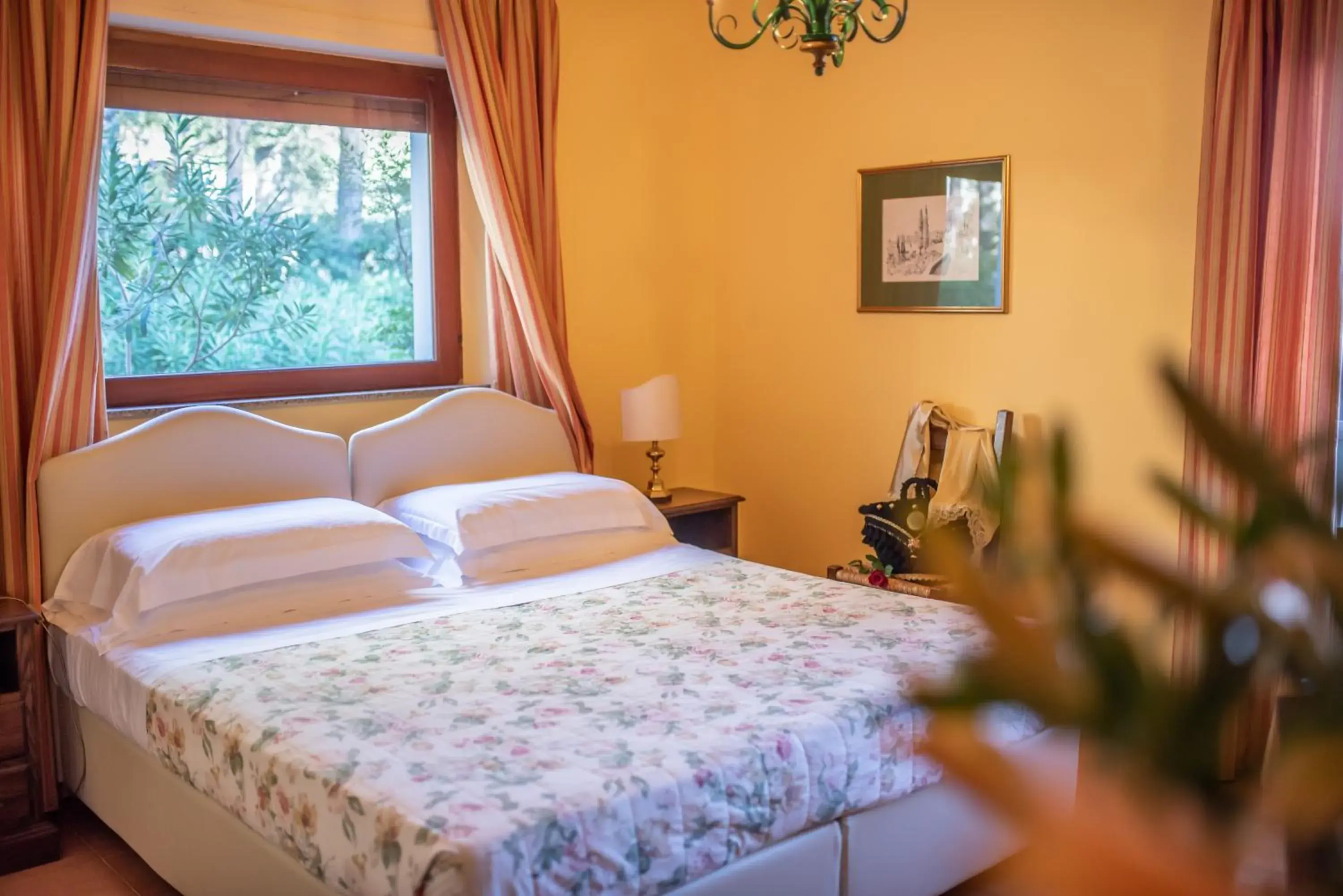 Bed in Hotel Villa Sirina