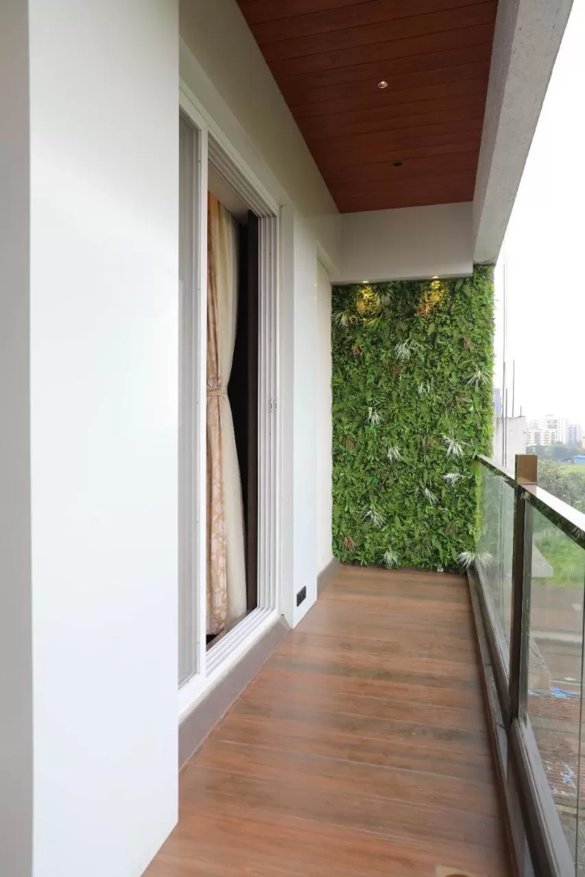 View (from property/room), Balcony/Terrace in Hotel Gurudev Grand