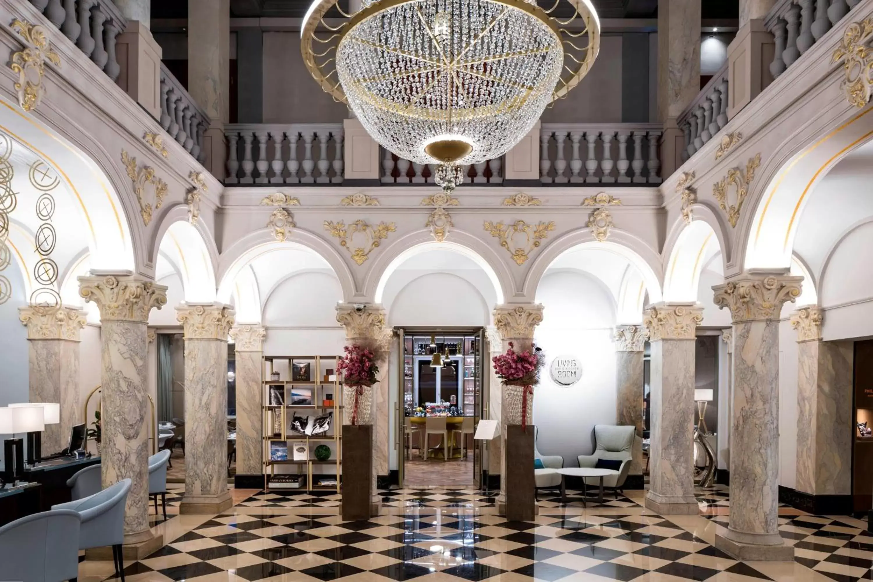 Lobby or reception in The Ritz-Carlton Hotel de la Paix, Geneva