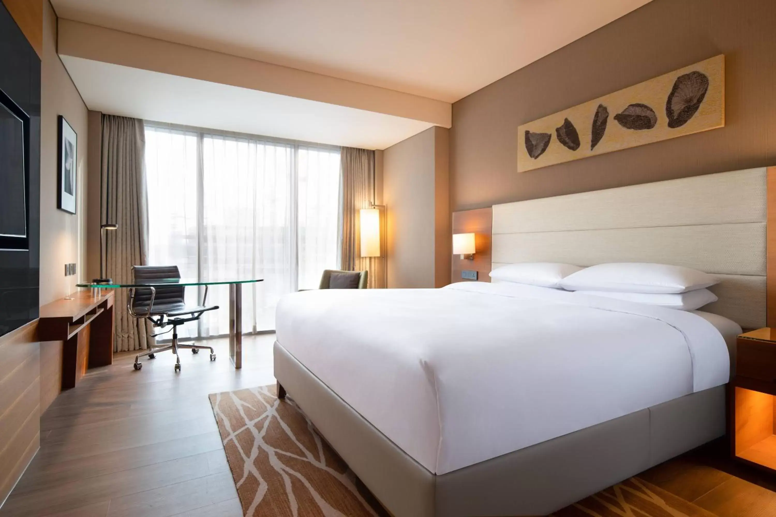 Photo of the whole room, Bed in Courtyard by Marriott Seoul Pangyo