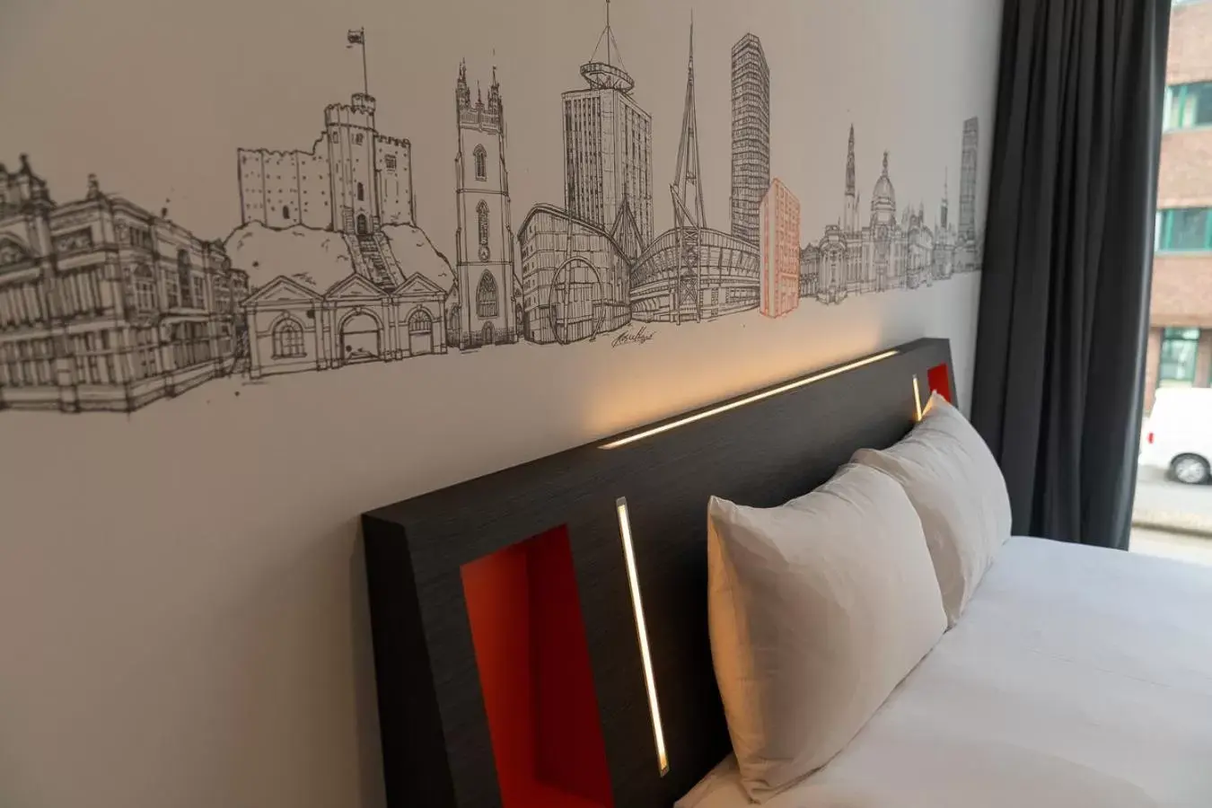 Bedroom in easyHotel Cardiff