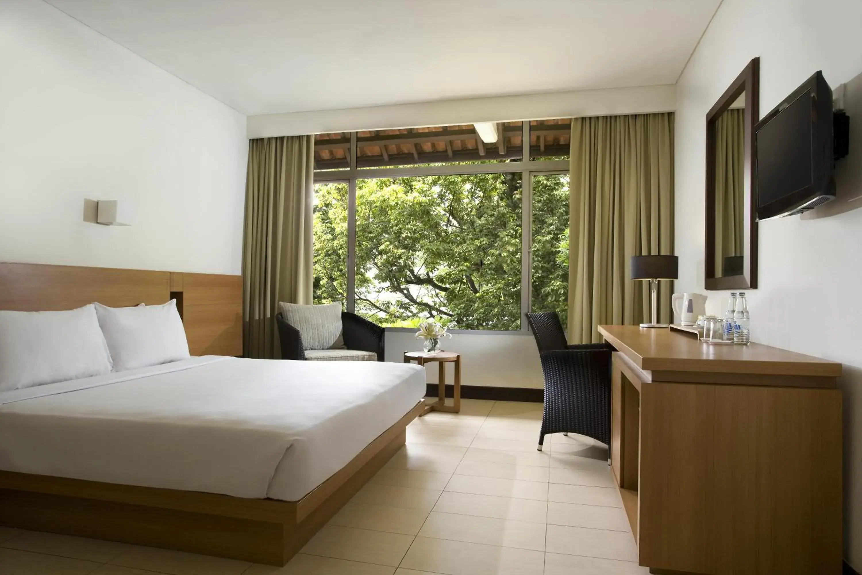 Bed in Hotel Santika Bandung