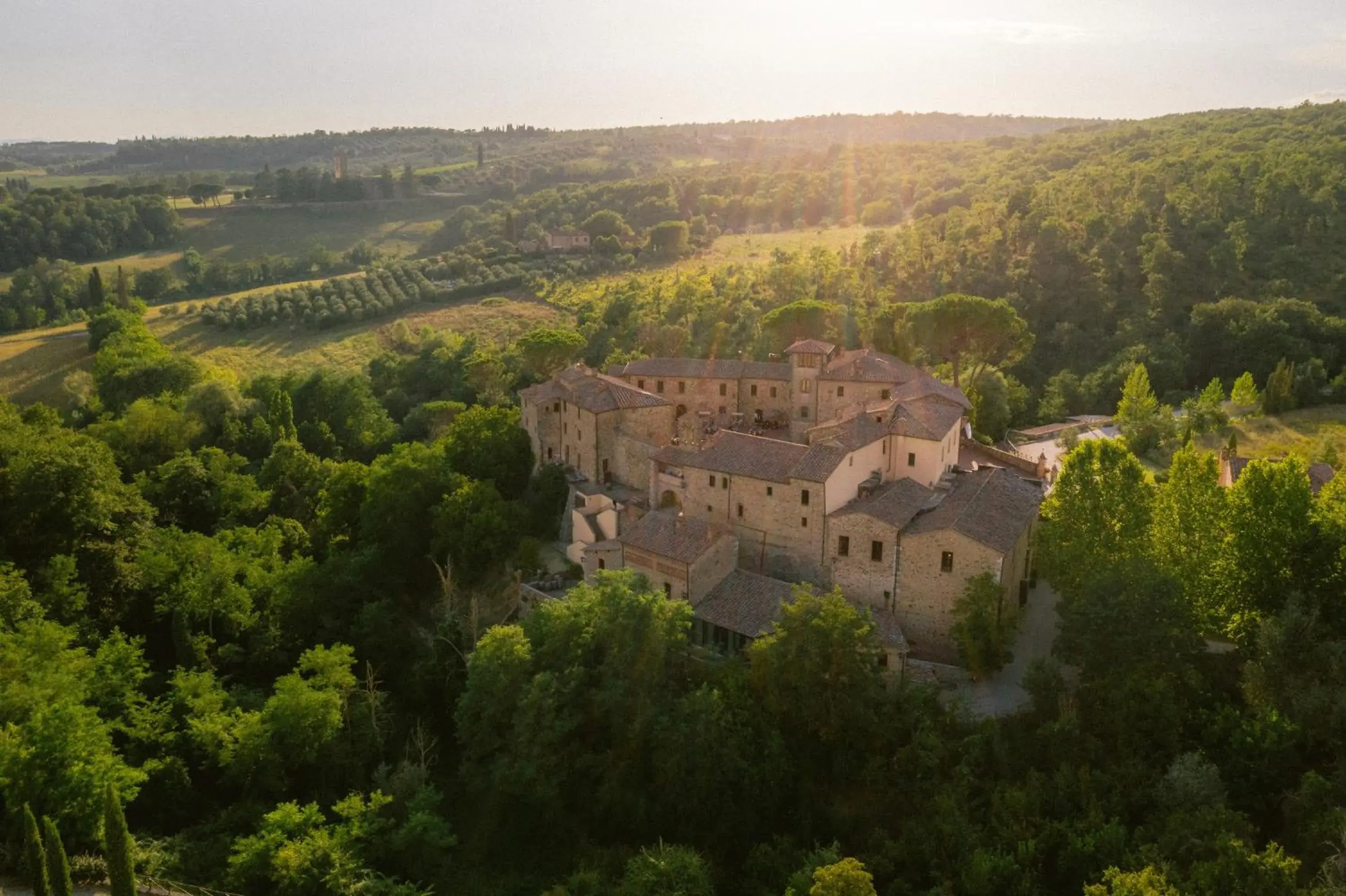 Bird's-eye View in Castel Monastero - The Leading Hotels of the World