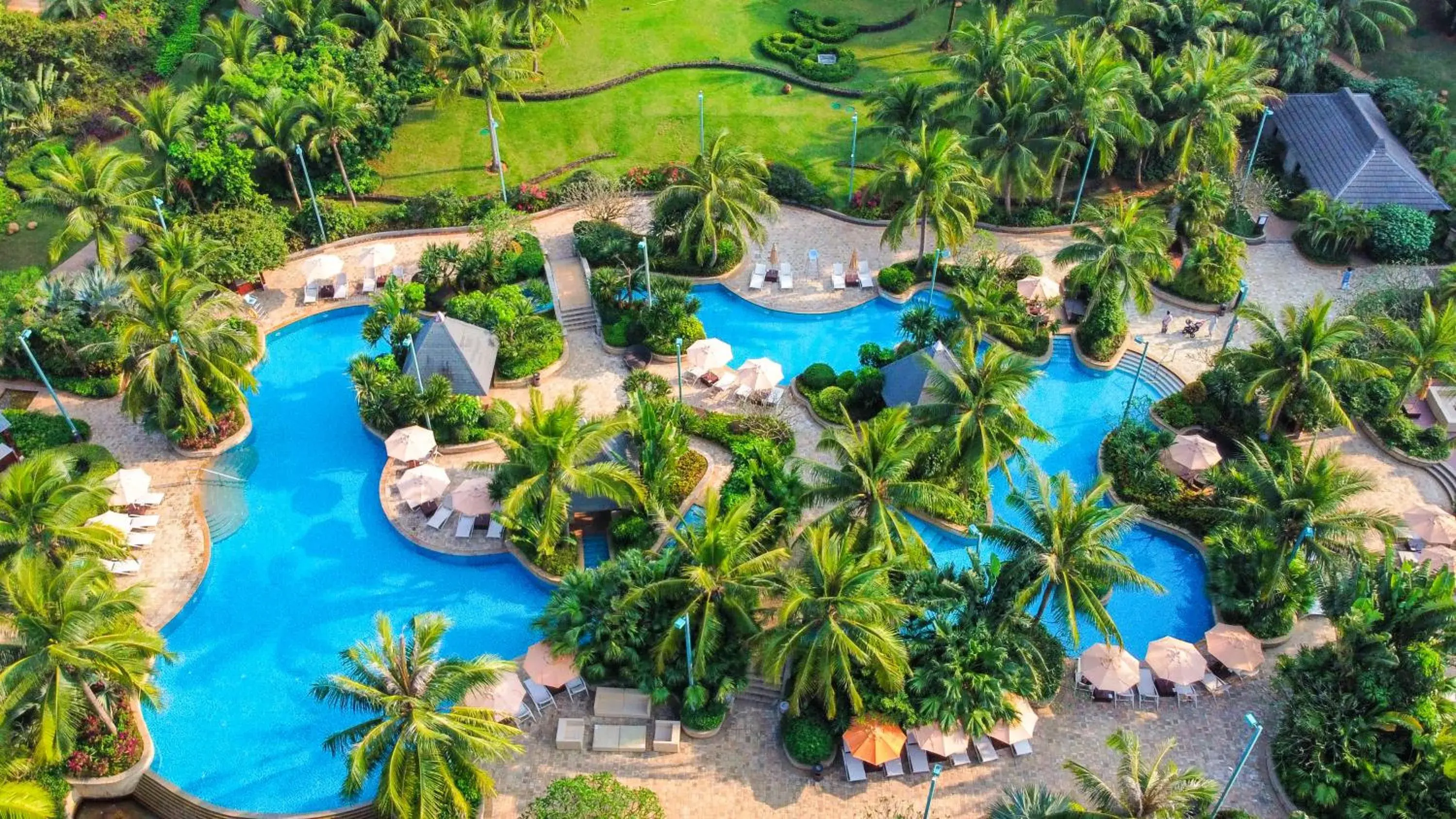 Pool View in Grand Hotel Haikou (soon to be Fairmont Haikou)