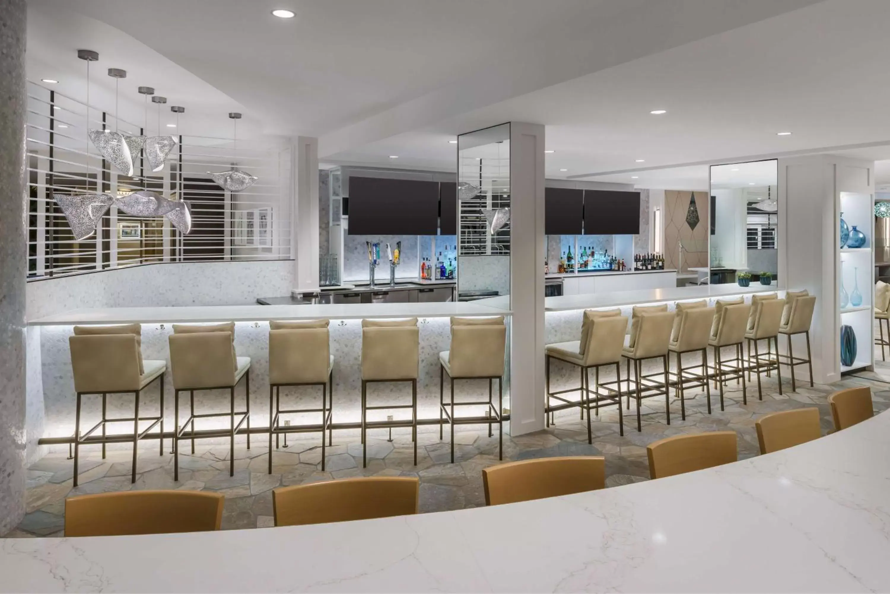 Lounge or bar in Hilton Garden Inn Cocoa Beach-Oceanfront, FL