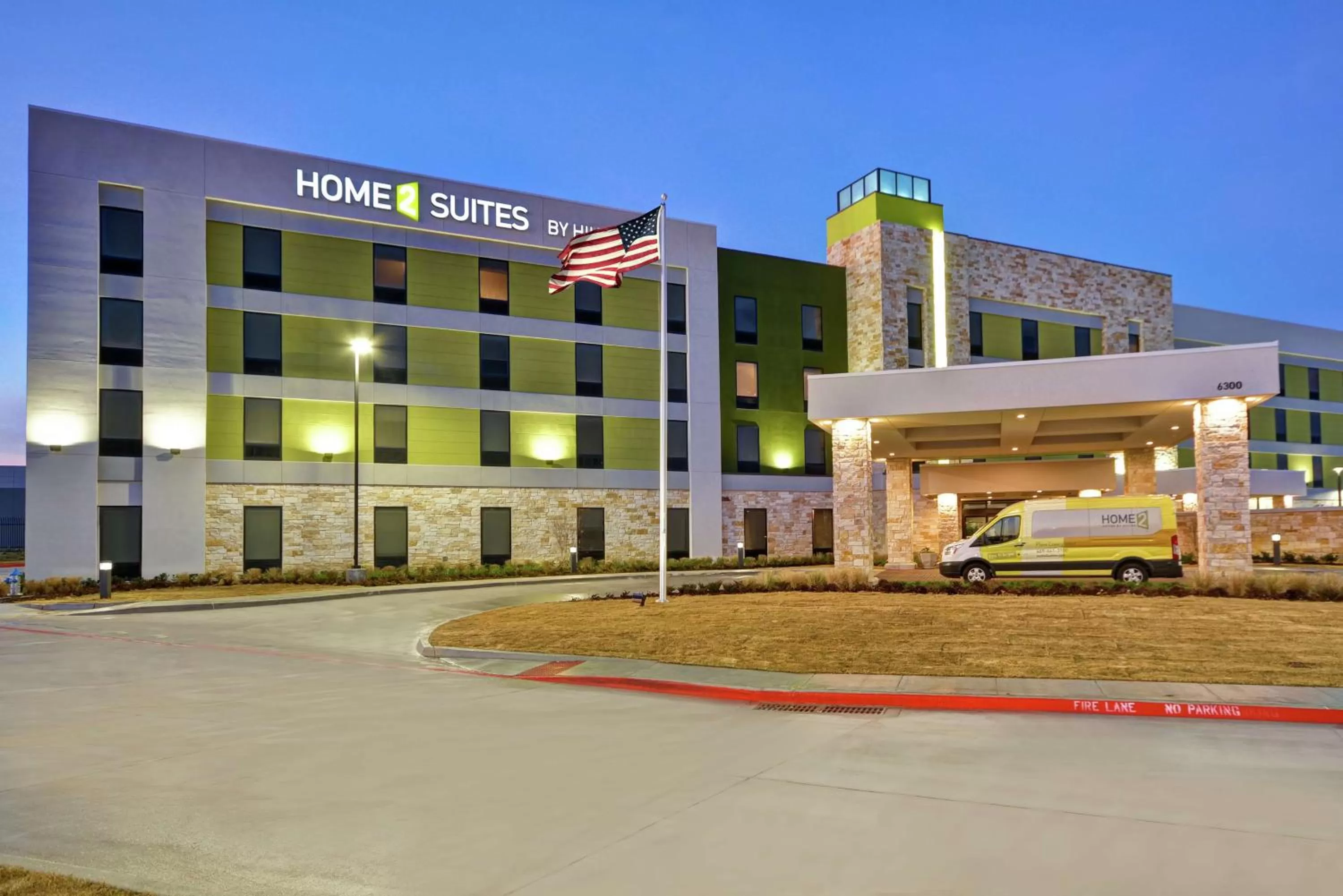 Property building in Home2 Suites Plano Legacy West