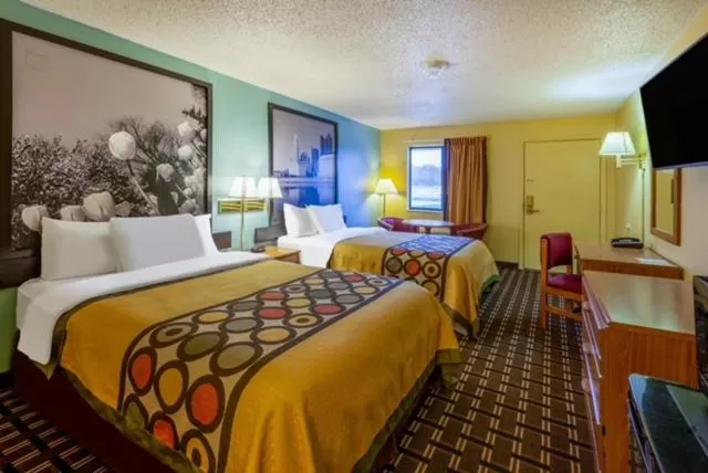 Bed in Super 8 by Wyndham Newcomerstown