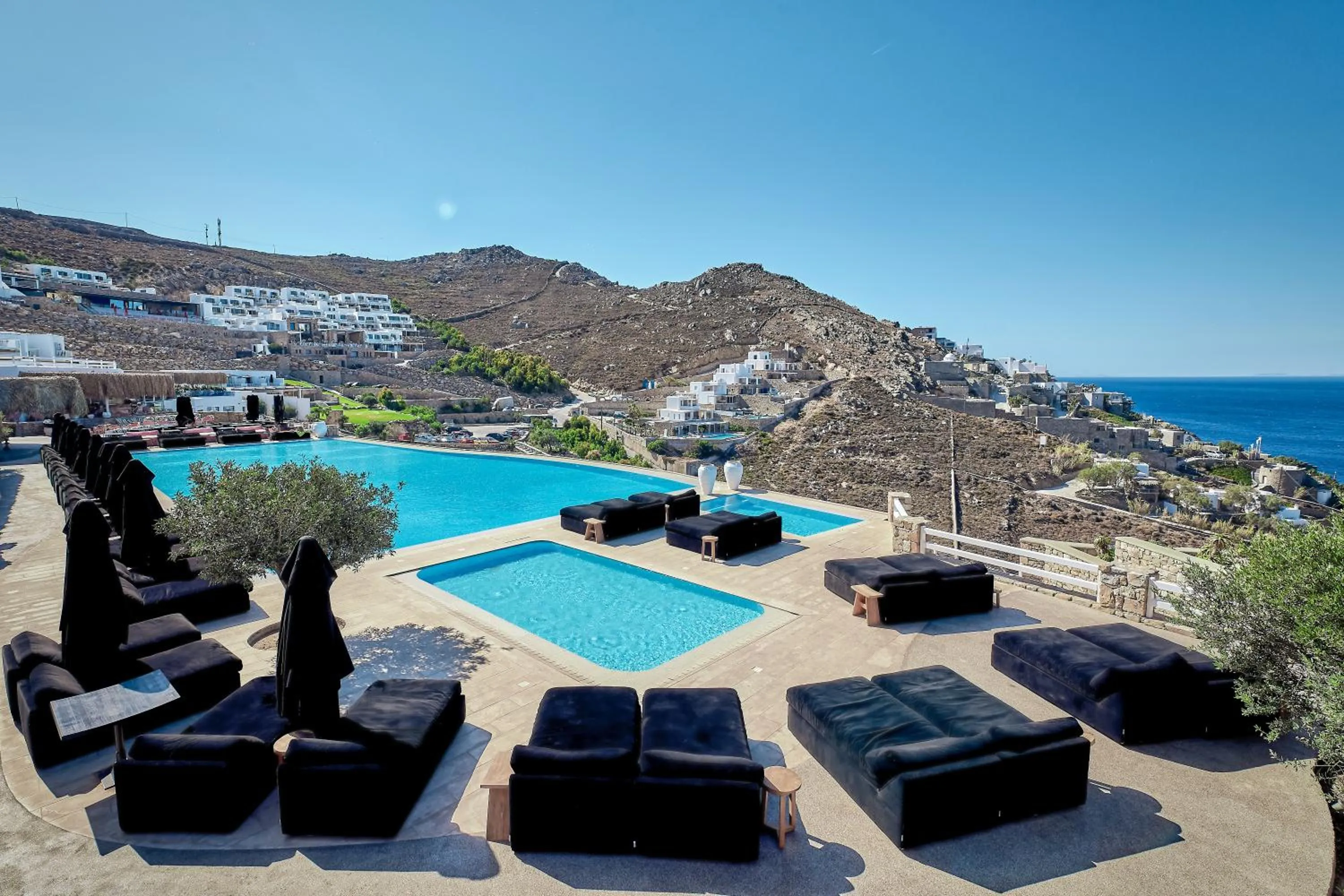 Pool view in Myconian Villa Collection - Preferred Hotels & Resorts