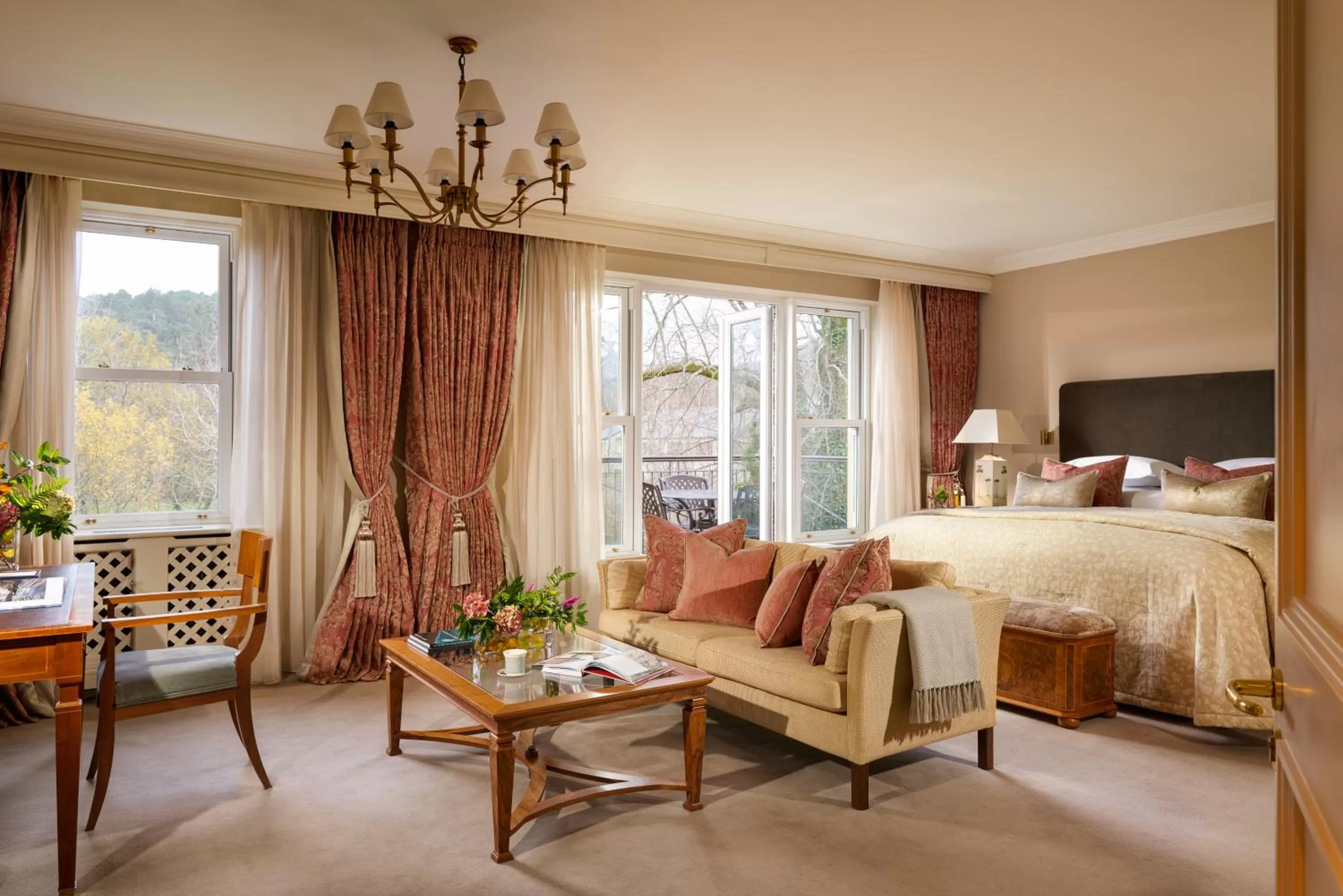 Bed in Sheen Falls Lodge